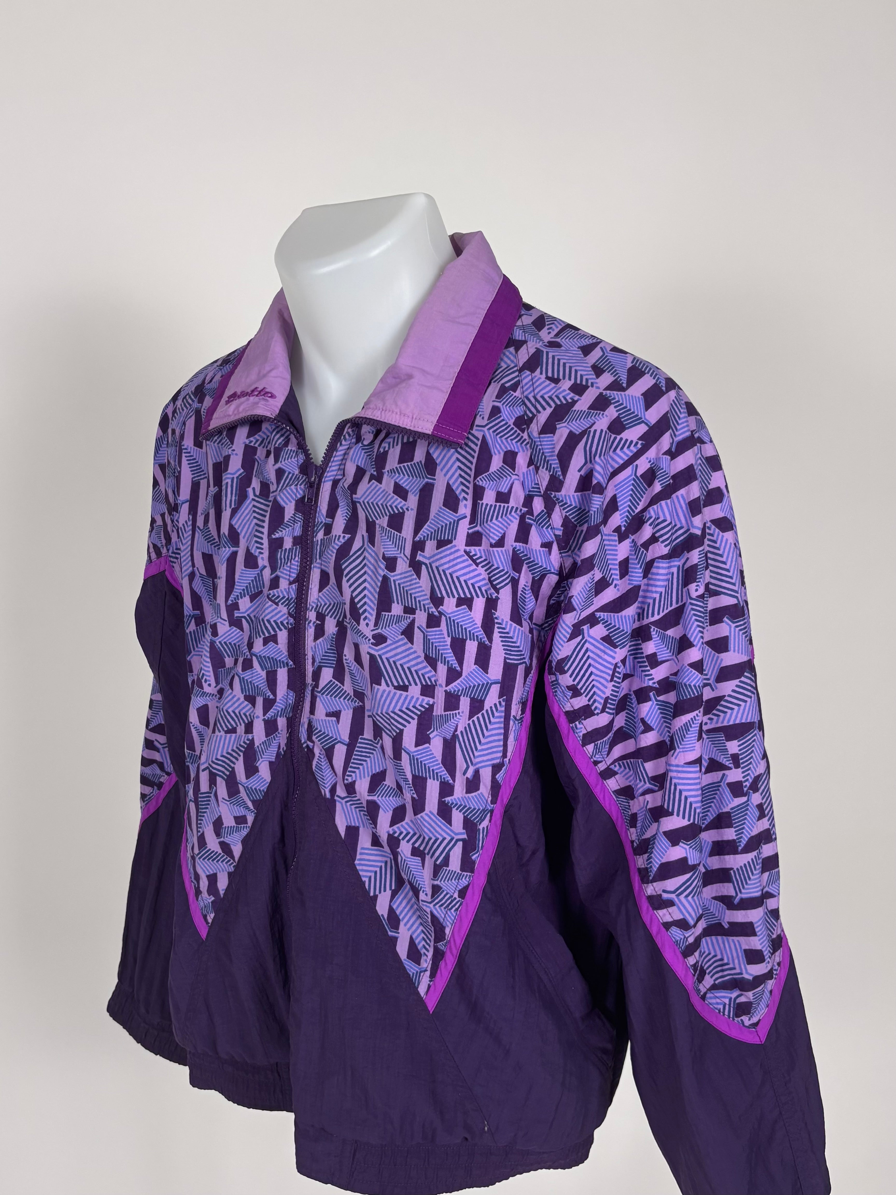 Giacca Vintage Lotto Anni '90 Viola - Taglia M
