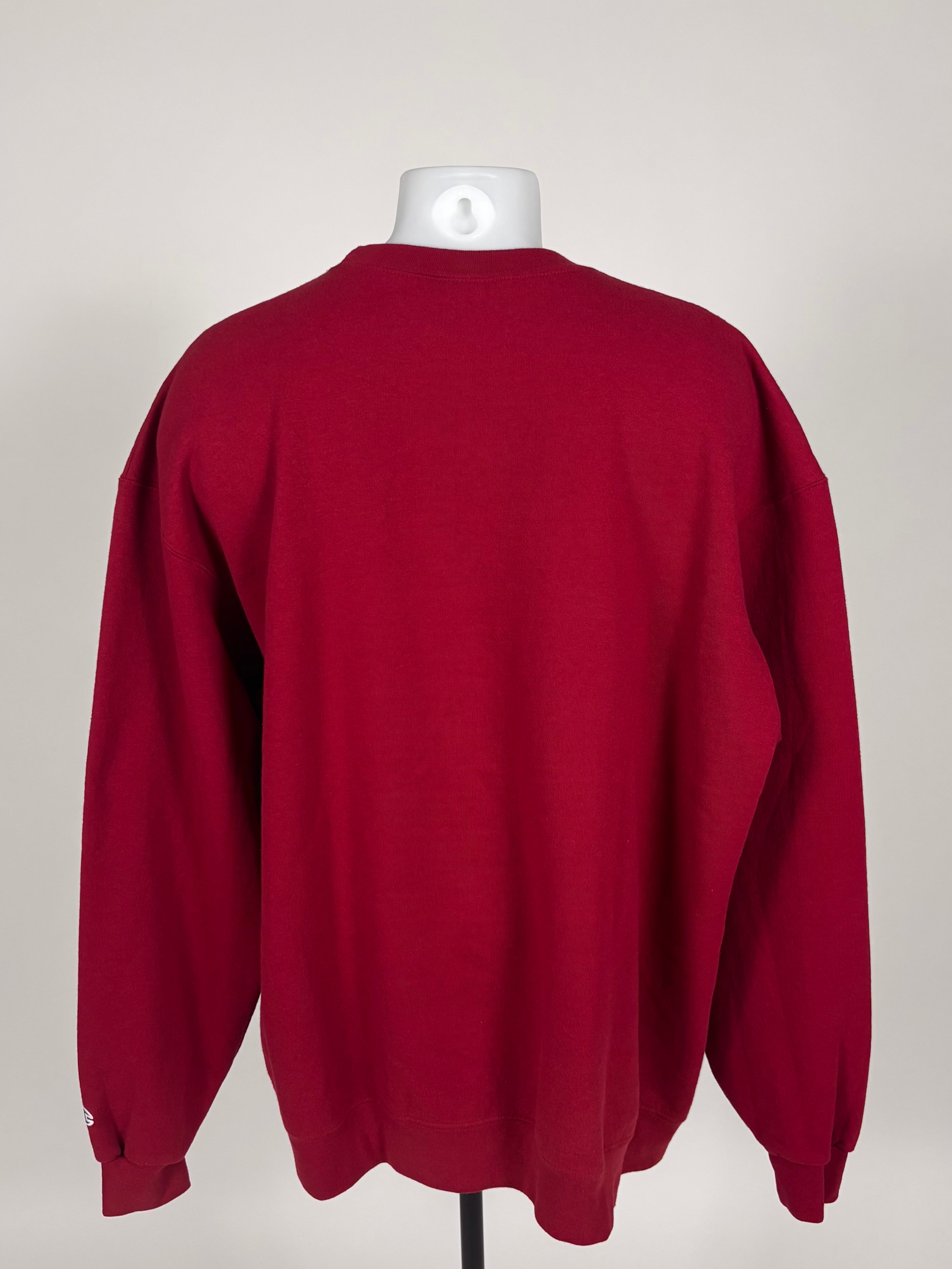 Felpa Champion Y2K "Saint Joseph's Hawks" Rossa - Taglia XXL