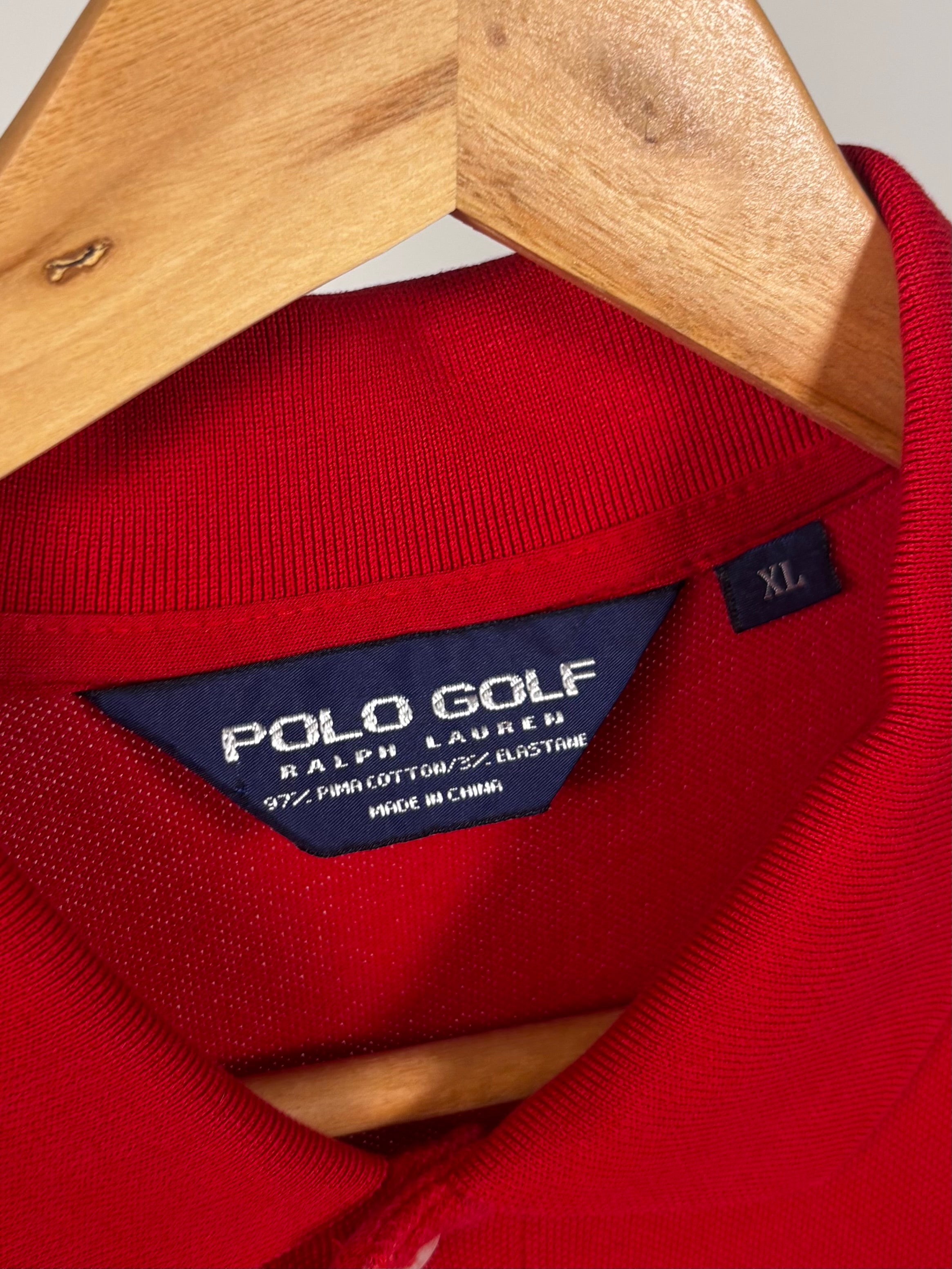 Polo Golf by Ralph Lauren rossa - Taglia XL