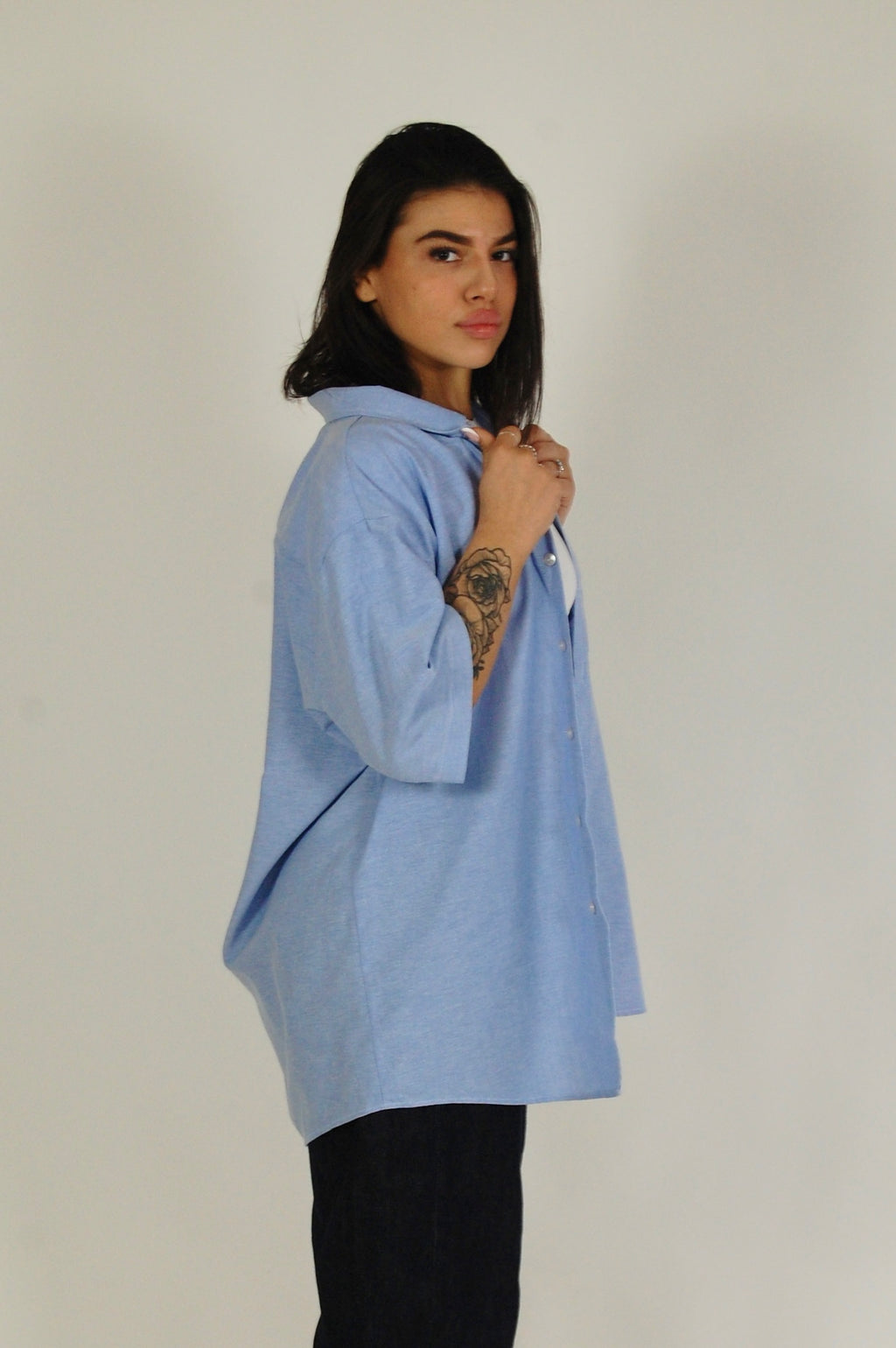 Camicia a Maniche Corte Dickies Azzurra - Taglia XL