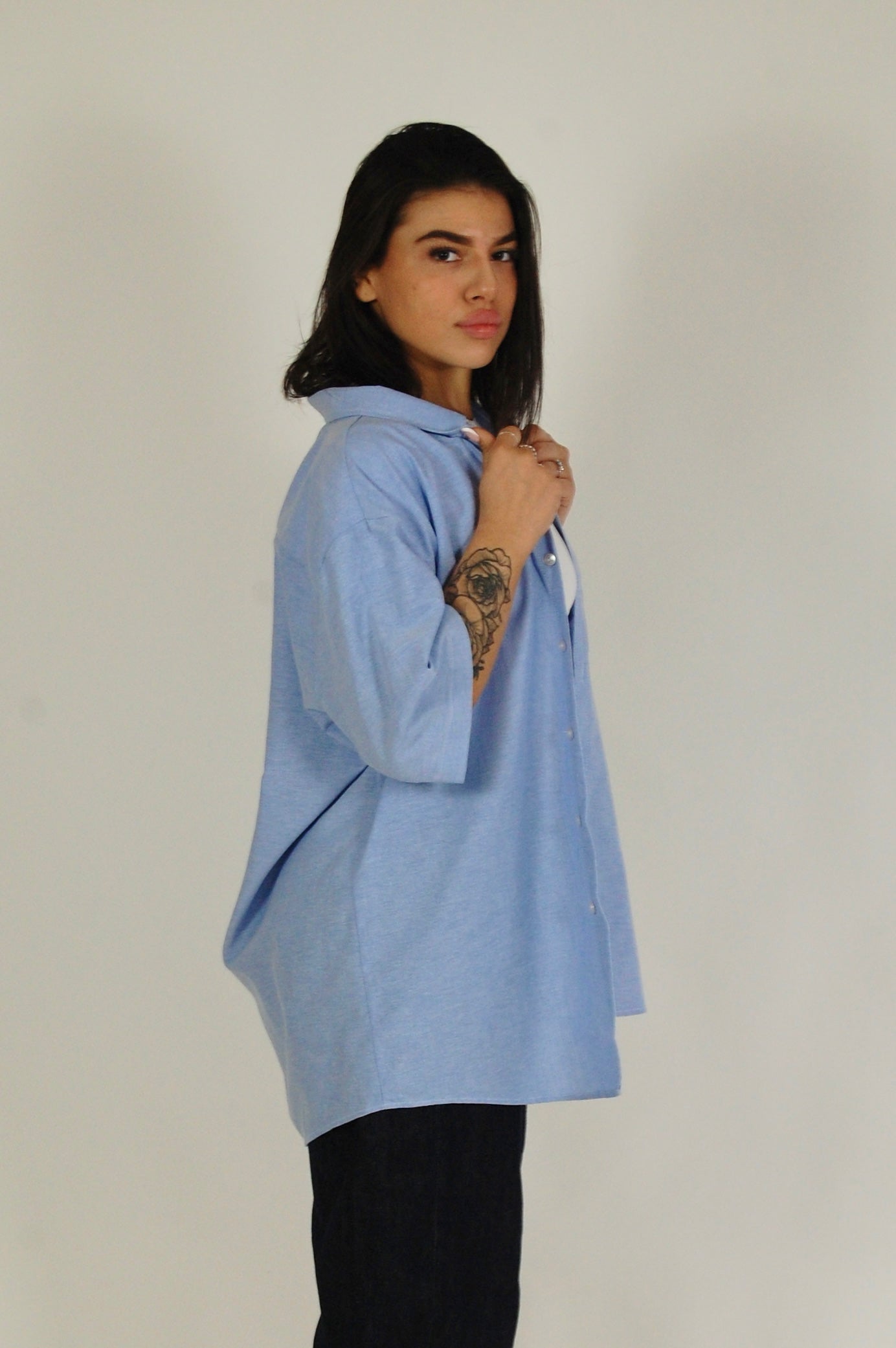 Camicia a Maniche Corte Dickies Azzurra - Taglia XL