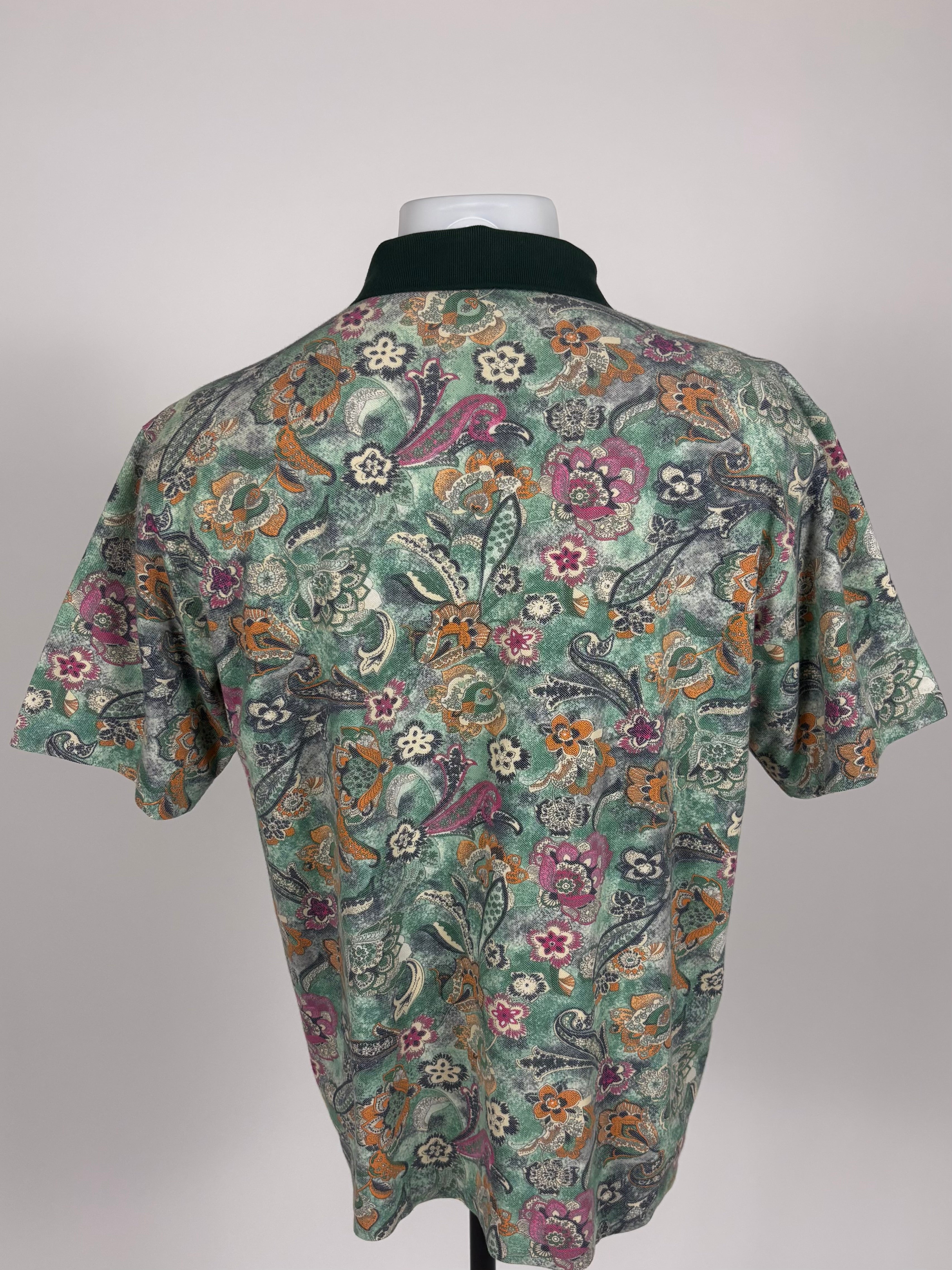 Polo Fila Vintage Fantasia Floreale Made in Italy - Taglia M