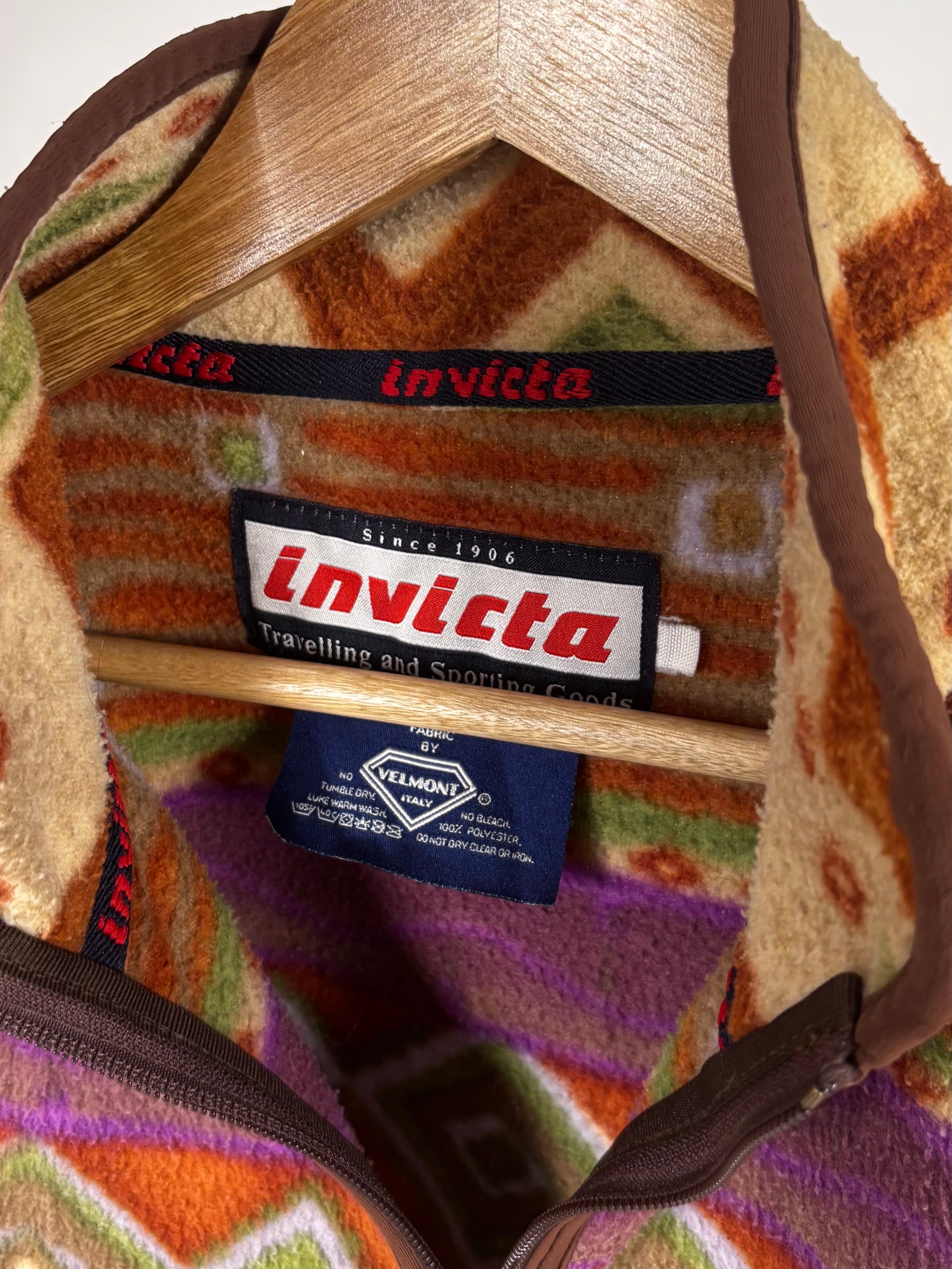 Gilet in Pile Vintage Invicta Anni '90 Made in Italy - Taglia L