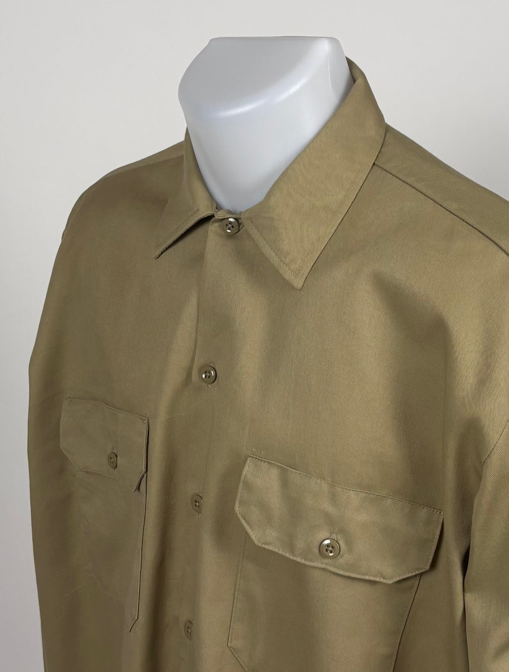 Camicia Dickies a Maniche Lunghe Beige - Taglia M