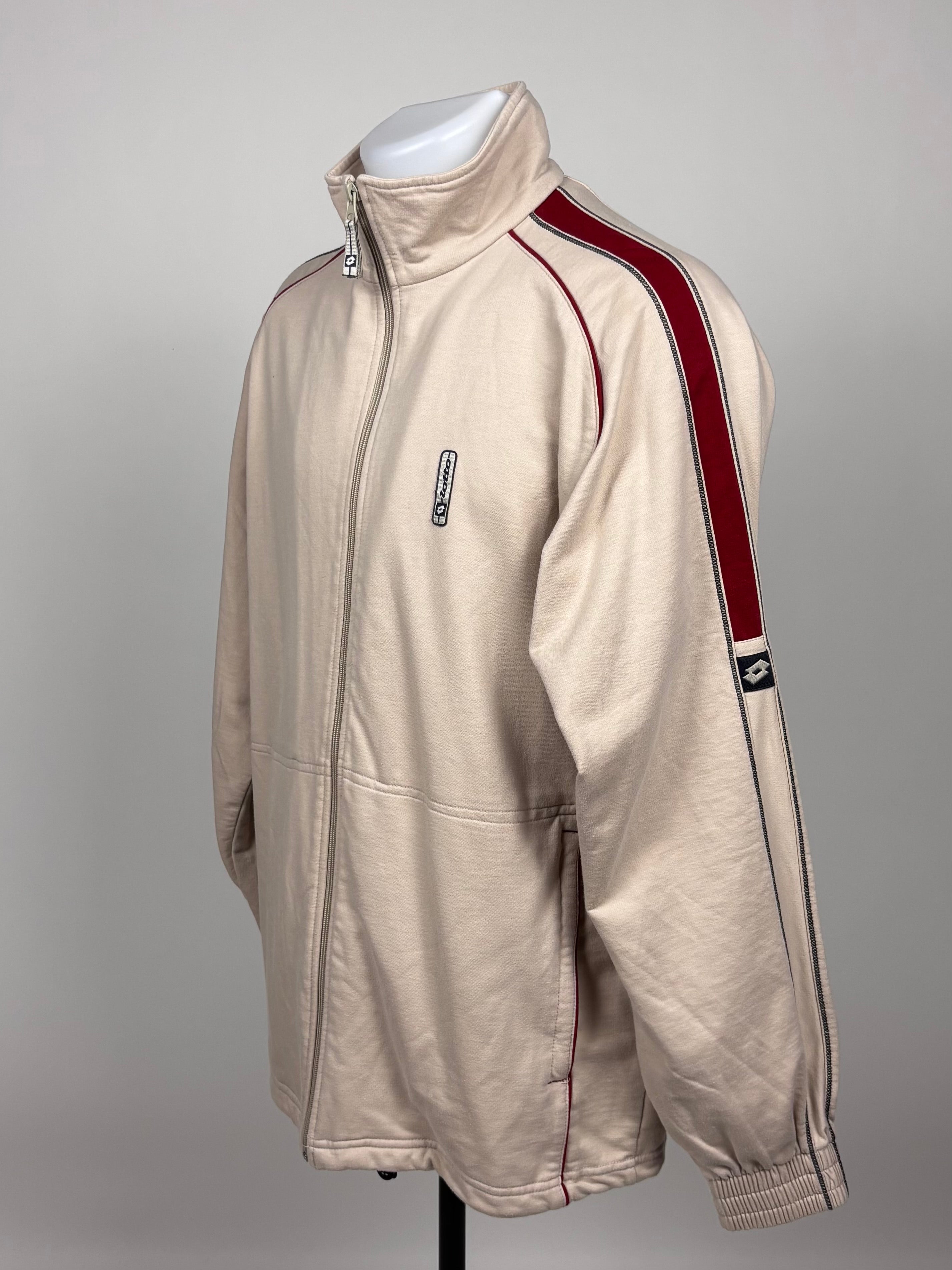Tuta Vintage Lotto primi anni 00’ - Beige & Borgogna - Taglia L
