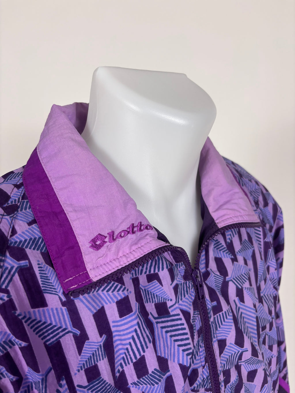 Giacca Vintage Lotto Anni '90 Viola - Taglia M