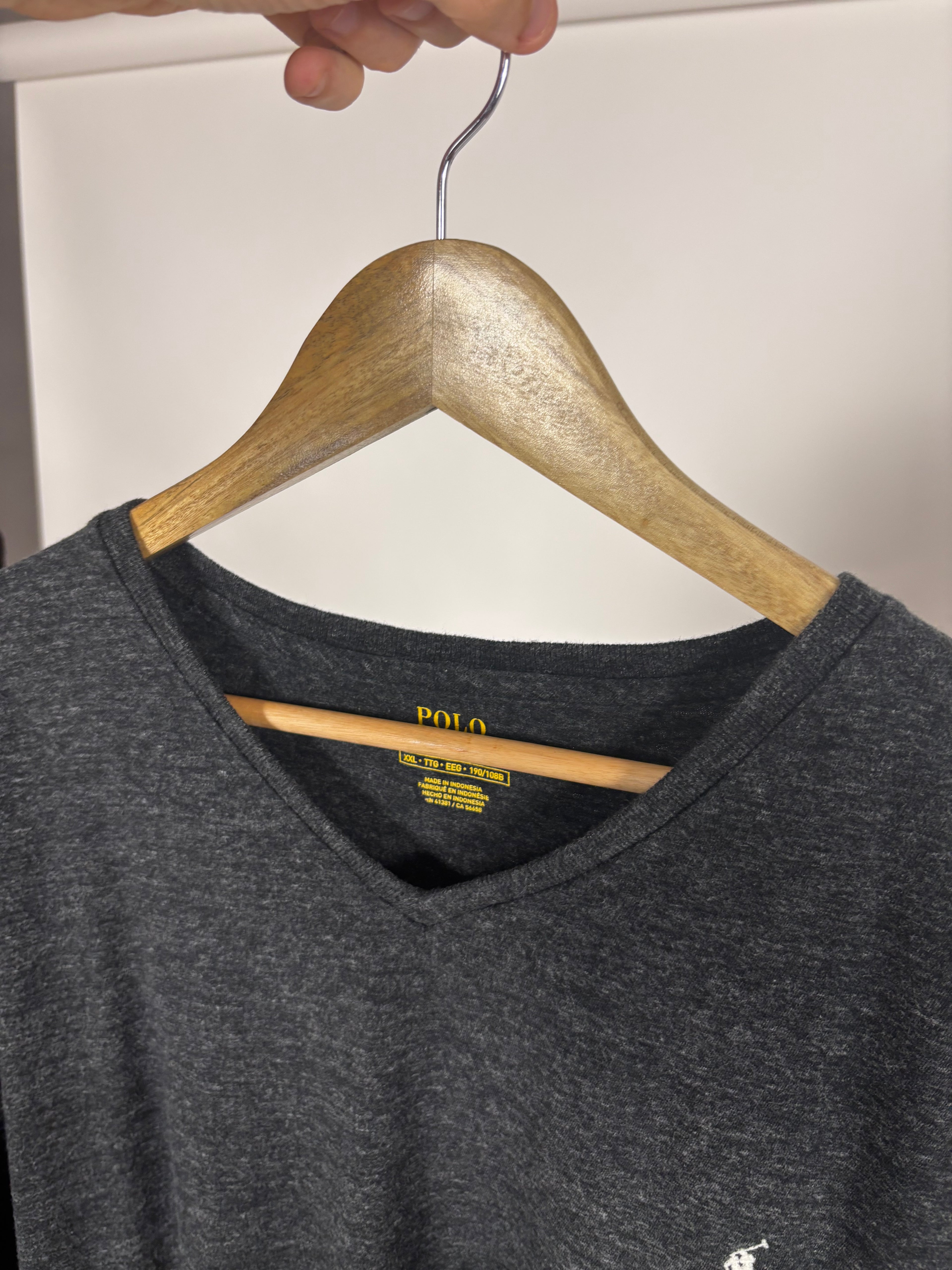 T-shirt con scollo a V by Polo Ralph Lauren - Taglia XXL