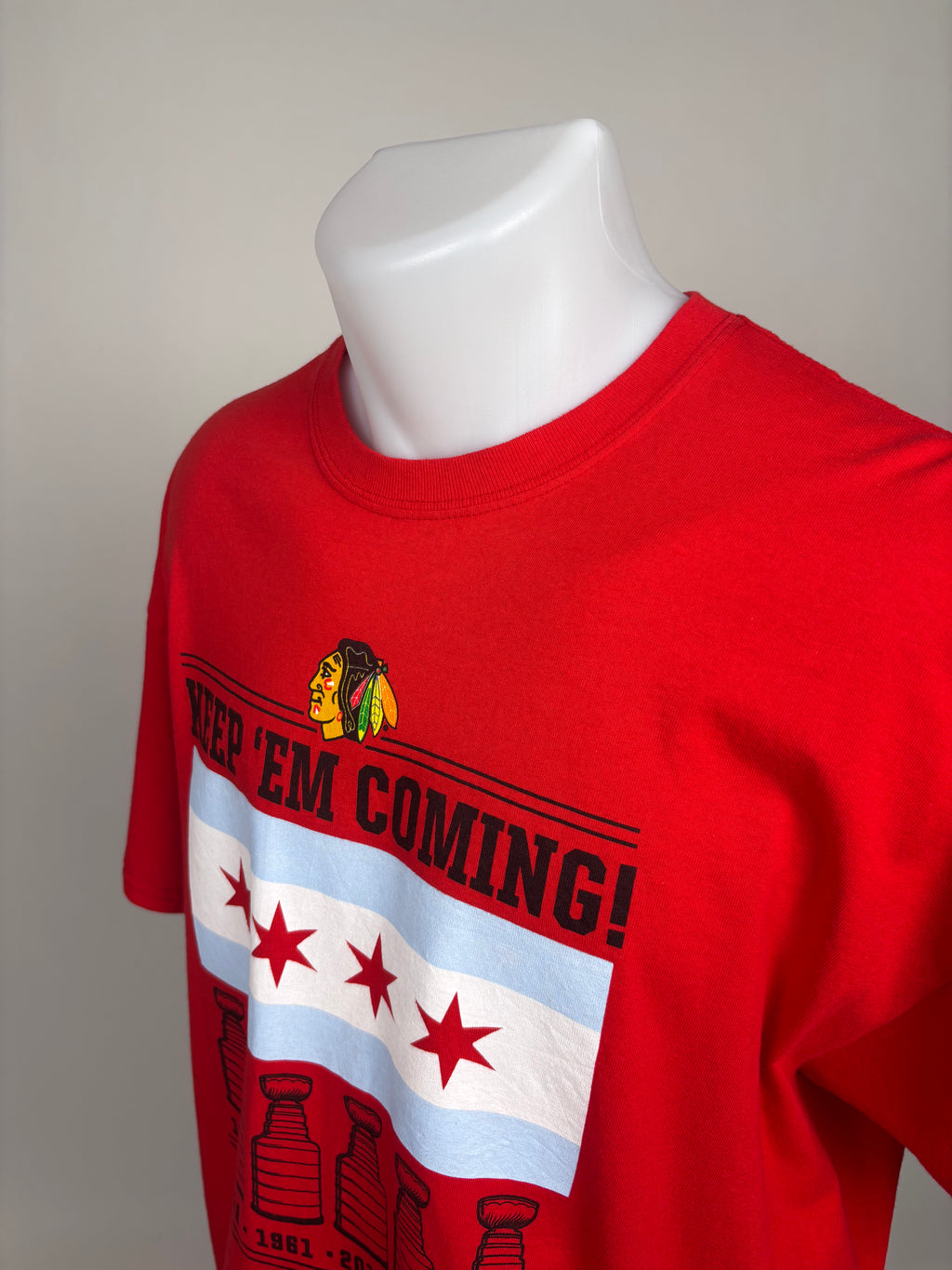 T-shirt Vintage Chicago Blackhawks Majestic - Taglia XL