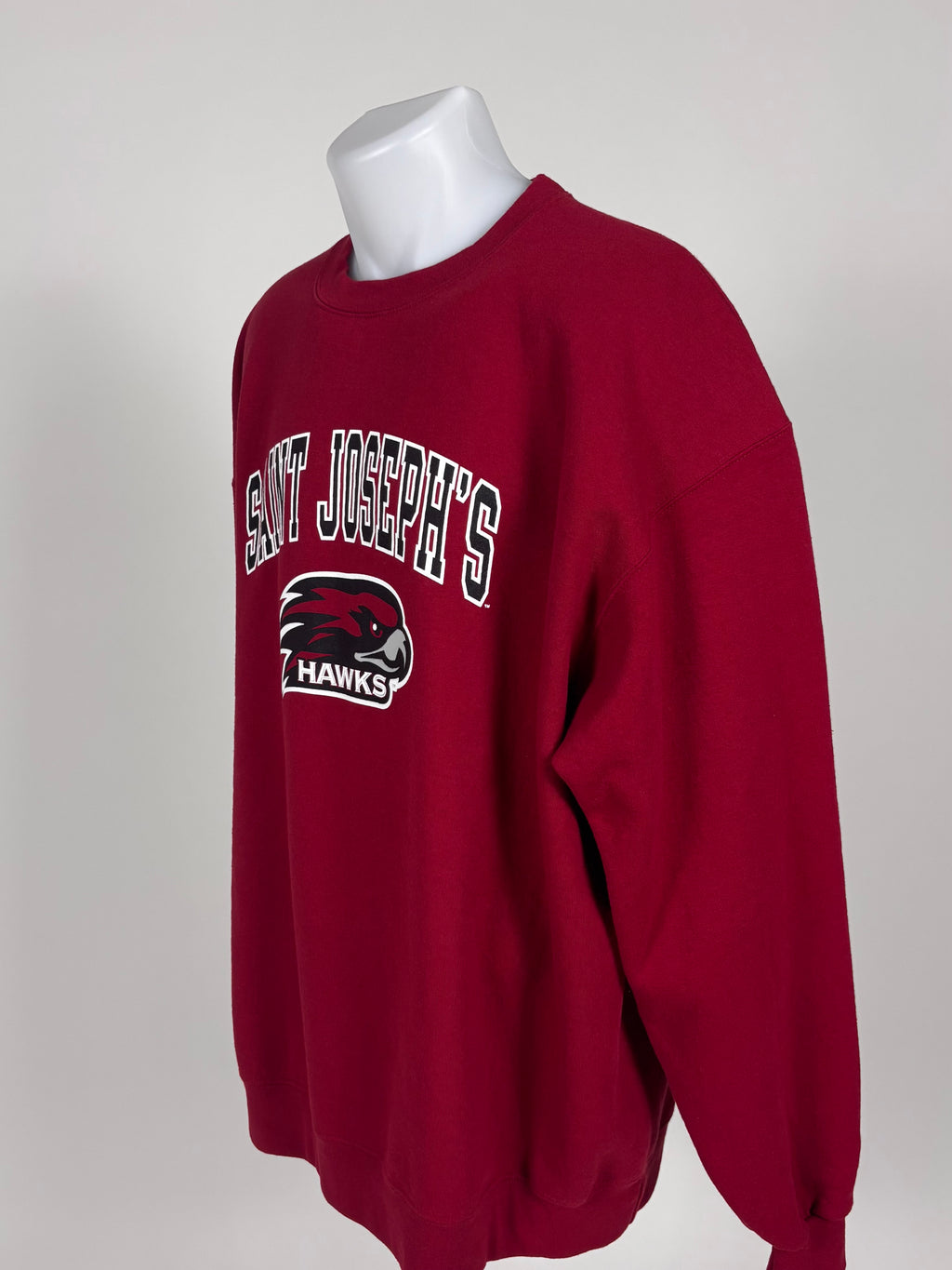 Felpa Champion Y2K "Saint Joseph's Hawks" Rossa - Taglia XXL