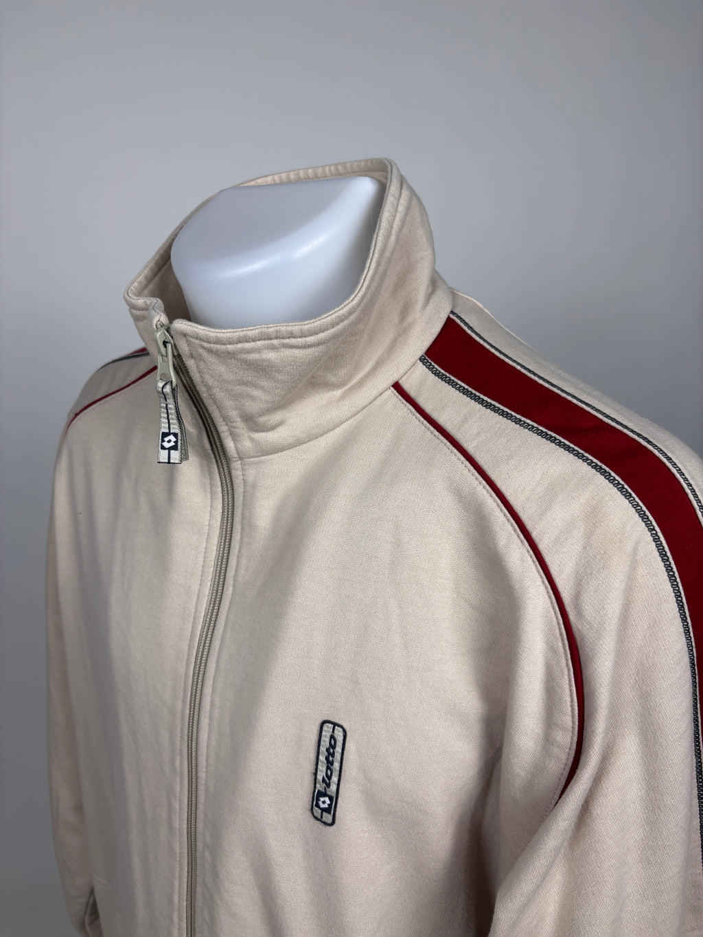 Tuta Vintage Lotto primi anni 00’ - Beige & Borgogna - Taglia L