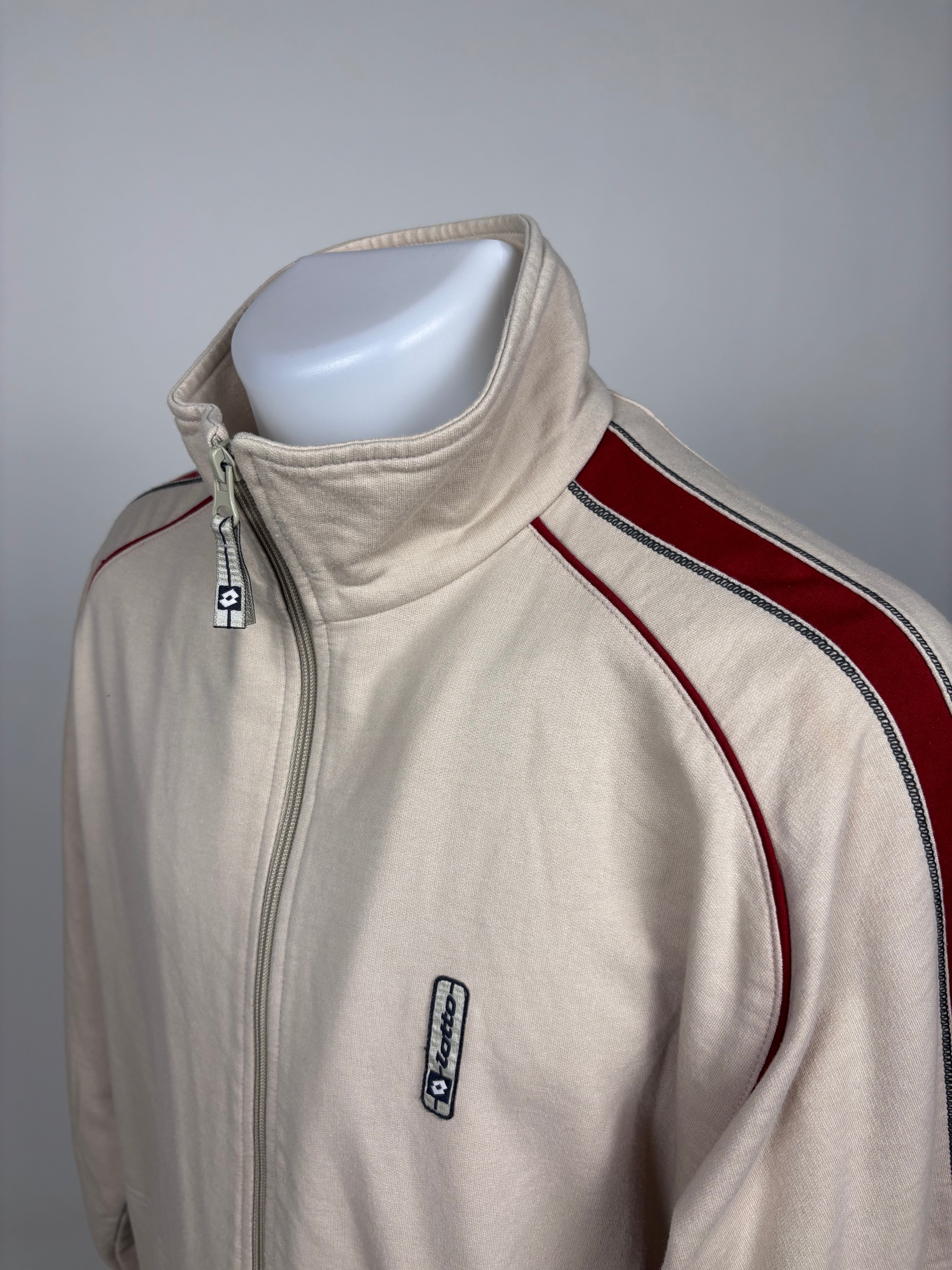 Tuta Vintage Lotto primi anni 00’ - Beige & Borgogna - Taglia L