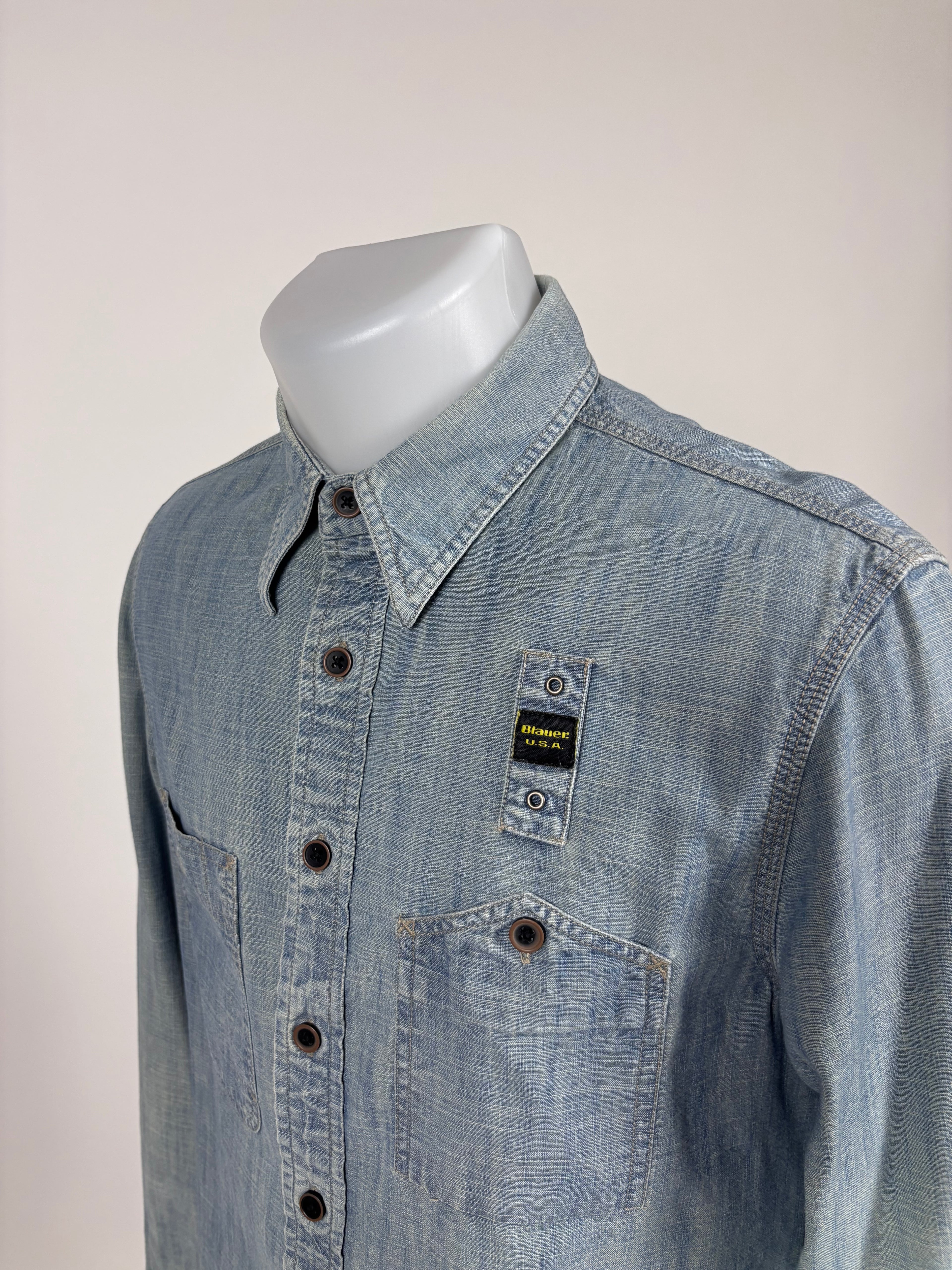 Camicia in Denim Leggero Blauer USA – Taglia M