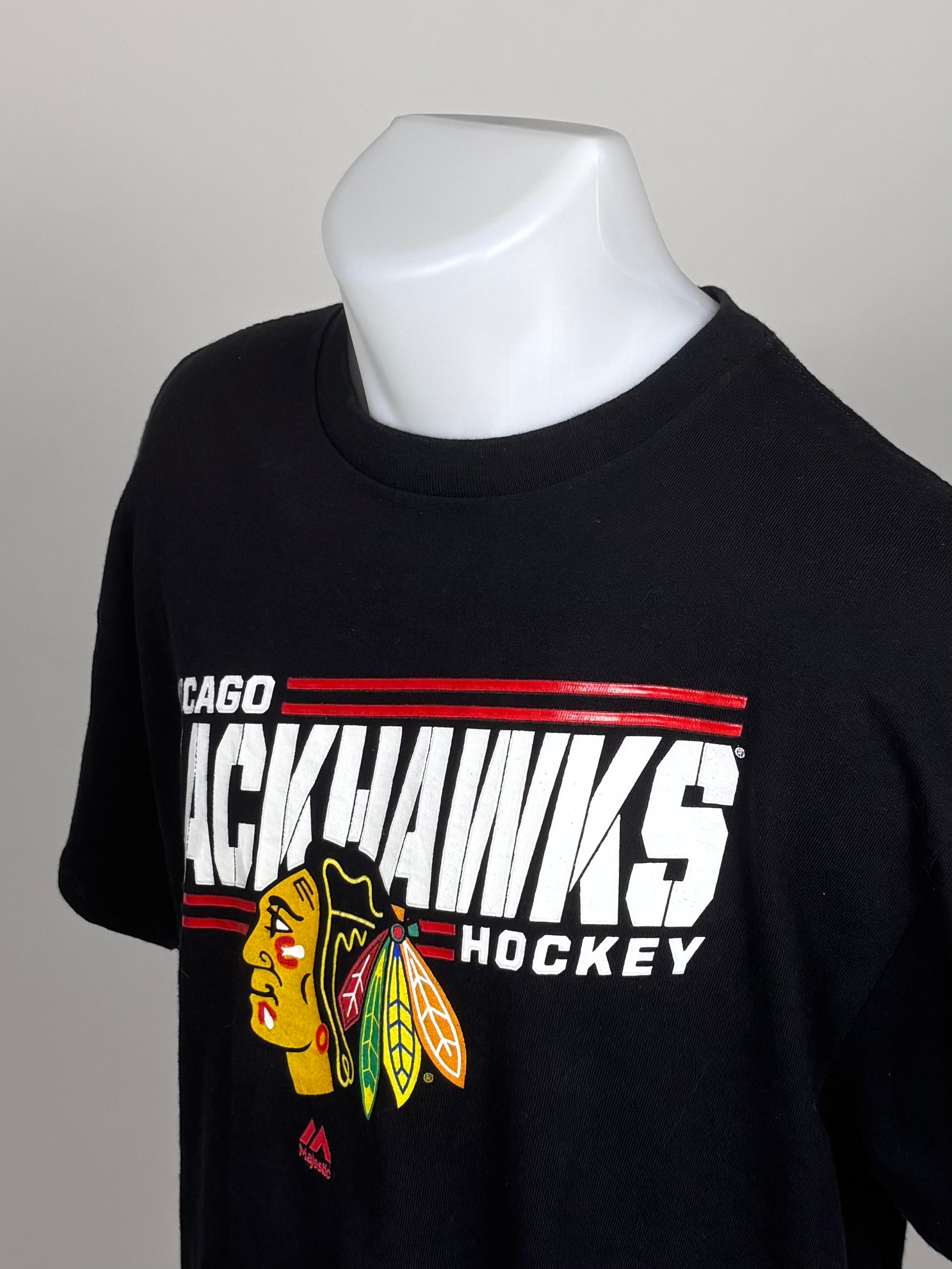 T-Shirt Vintage Chicago Blackhawks Majestic - Taglia L