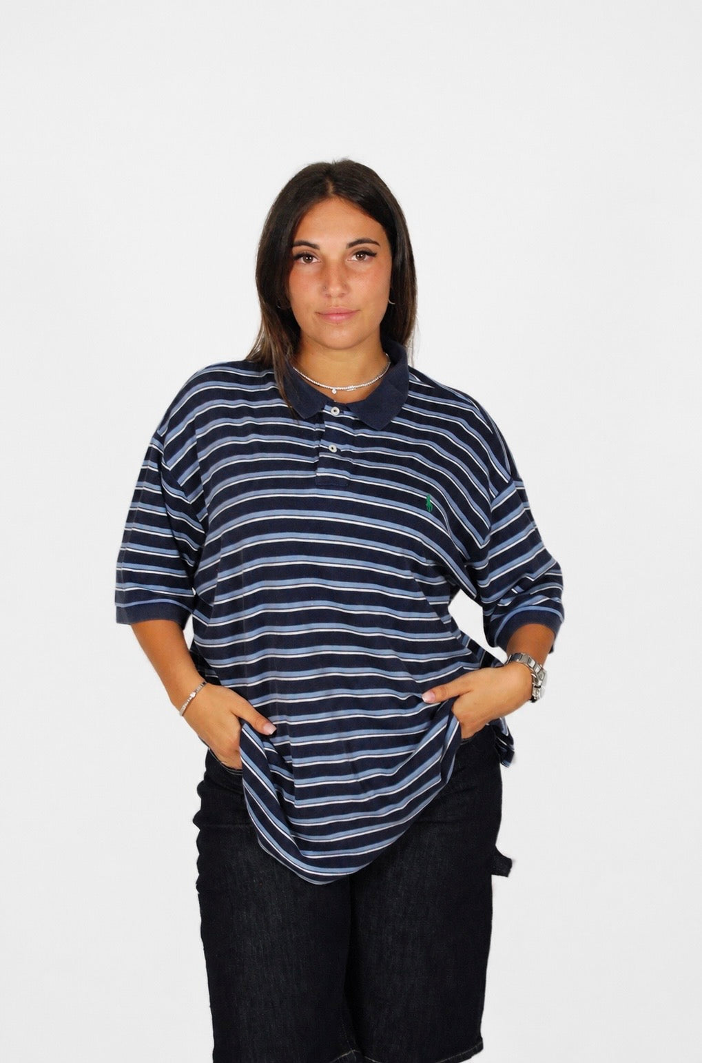Polo Ralph Lauren Vintage a Righe - Taglia XXL