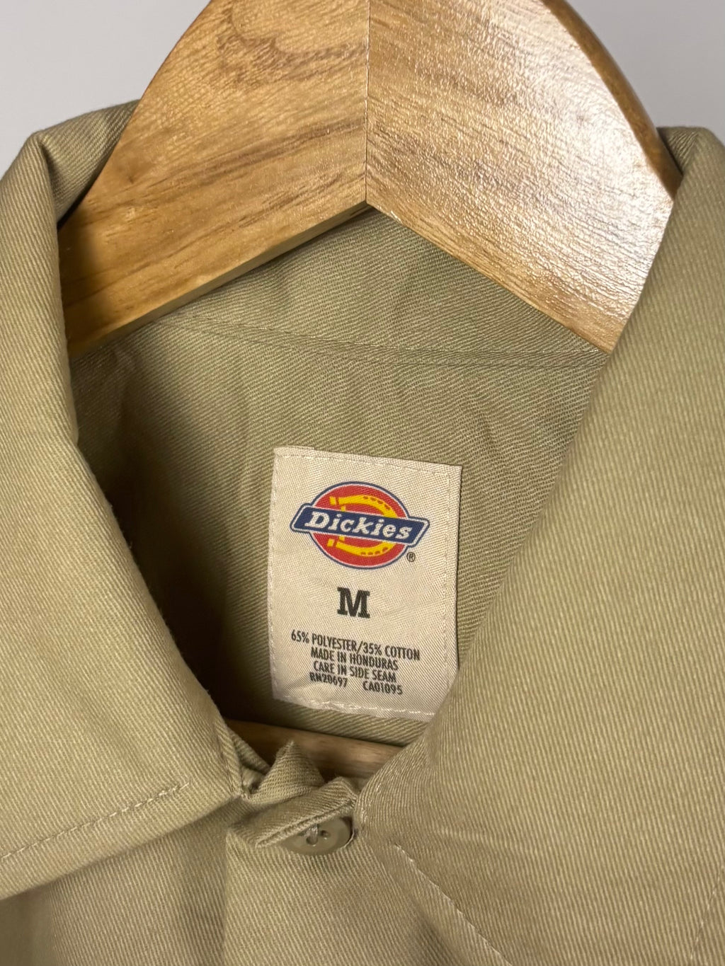 Camicia Dickies a Maniche Lunghe Beige - Taglia M