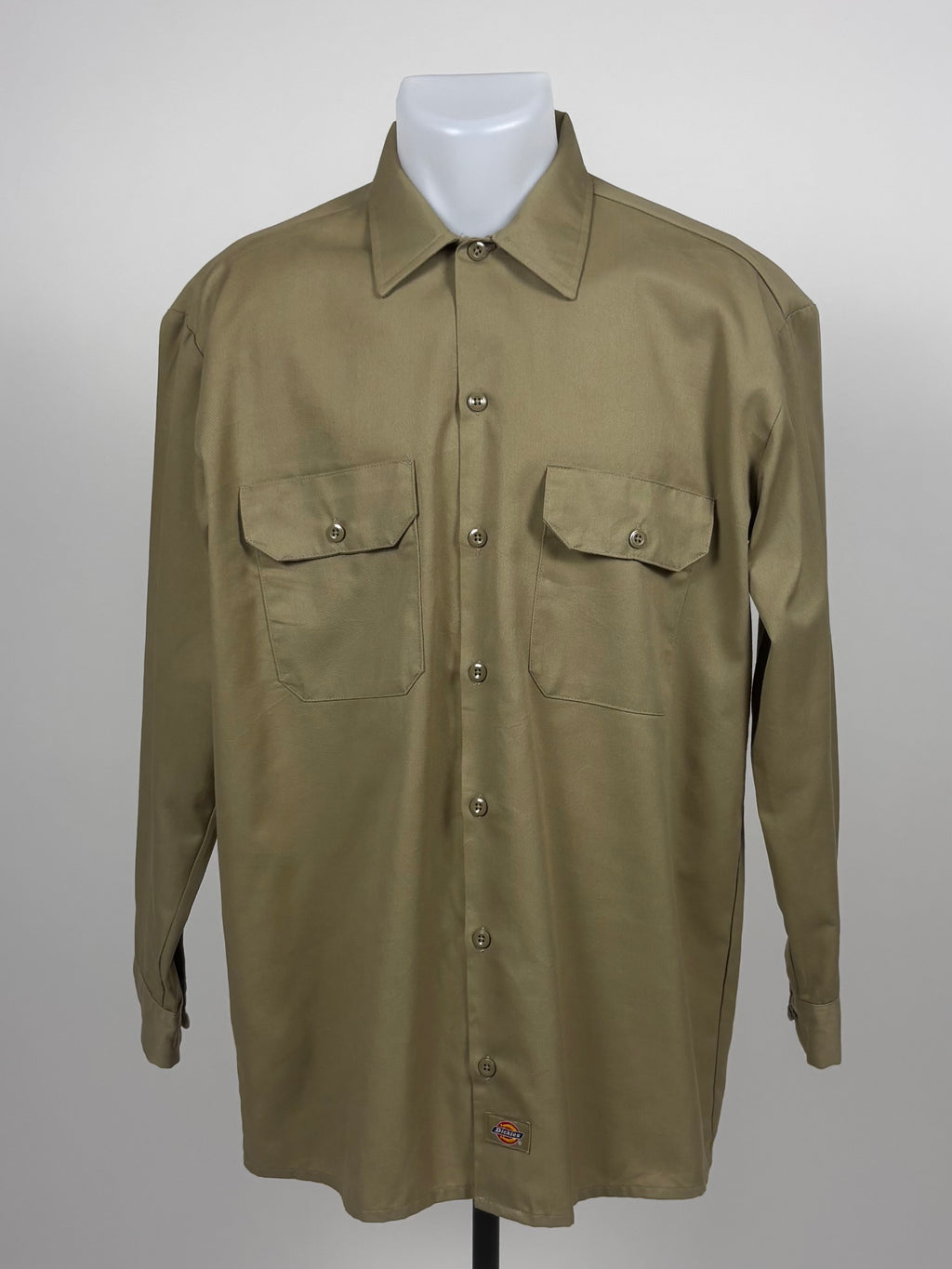Camicia Dickies a Maniche Lunghe Beige - Taglia M