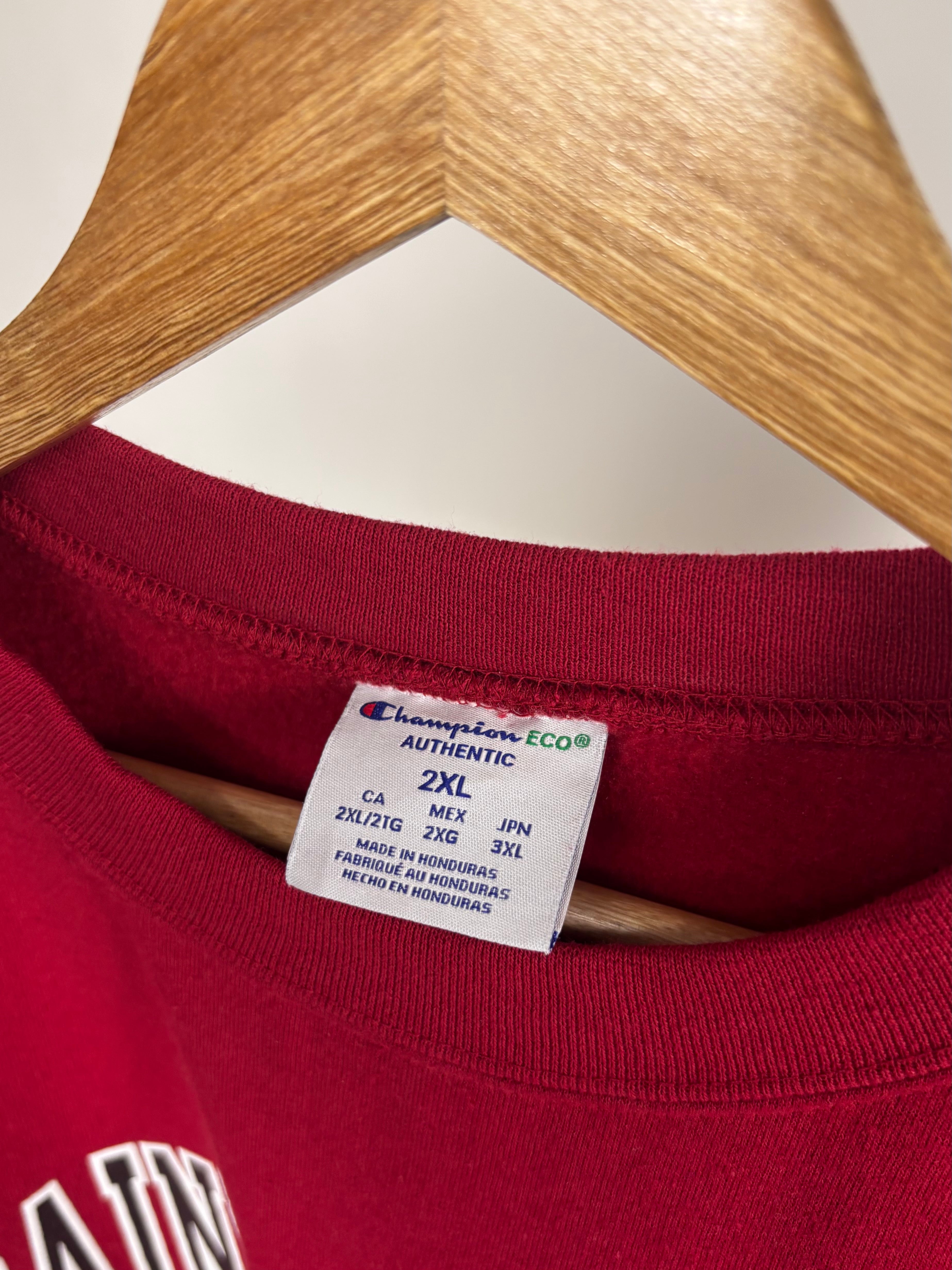Felpa Champion Y2K "Saint Joseph's Hawks" Rossa - Taglia XXL
