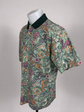 Polo Fila Vintage Fantasia Floreale Made in Italy - Taglia M
