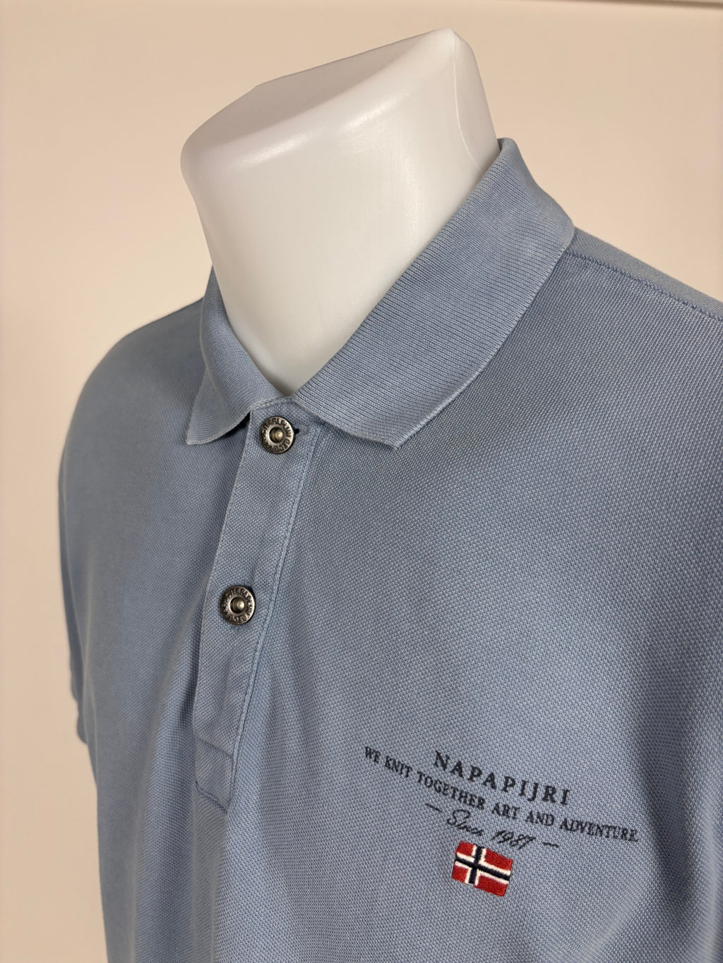 Polo Napapijri azzurra - Taglia M