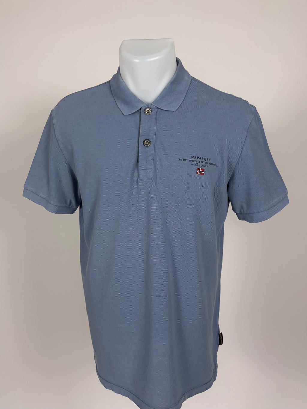 Polo Napapijri azzurra - Taglia M