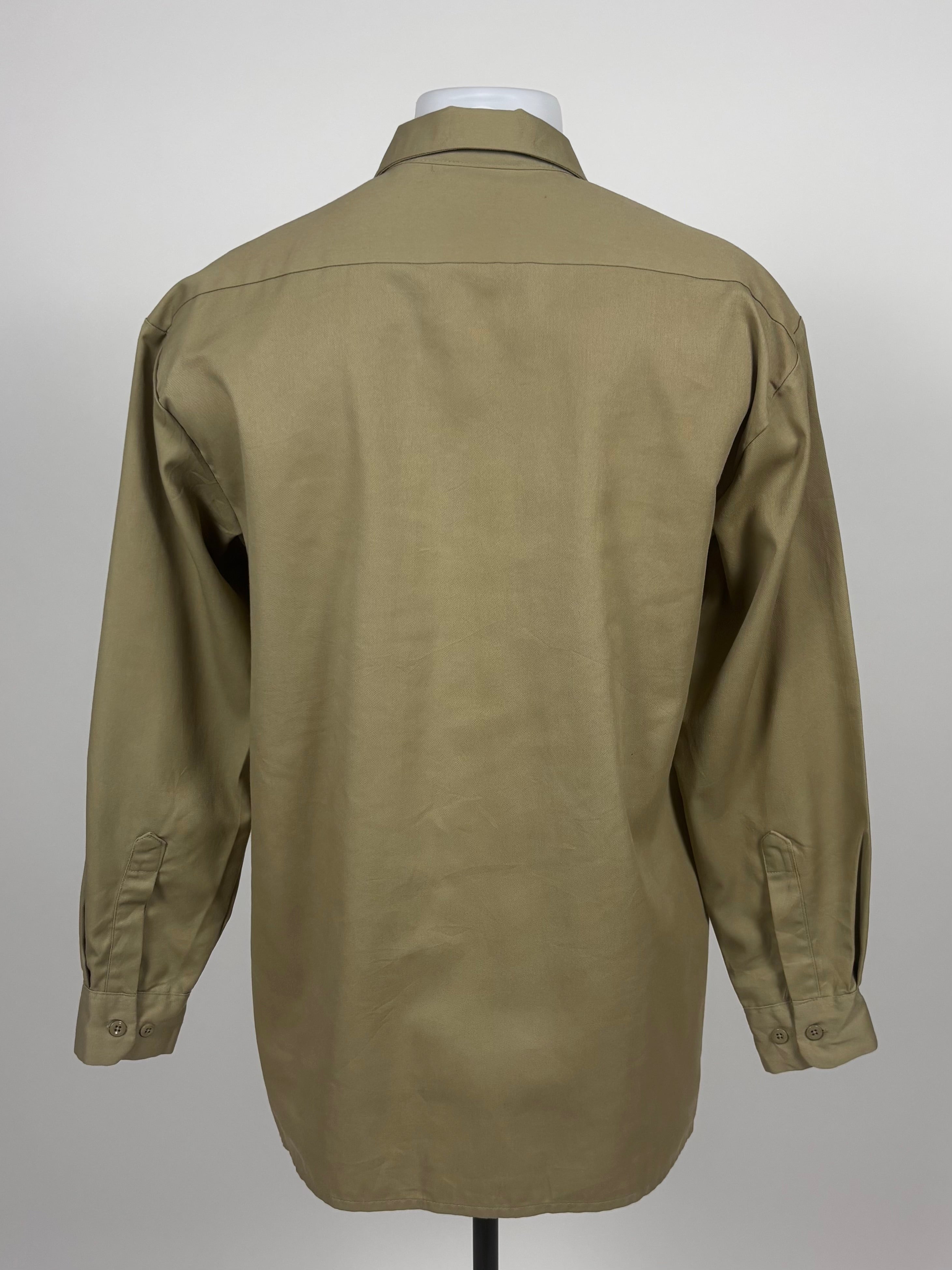 Camicia Dickies a Maniche Lunghe Beige - Taglia M