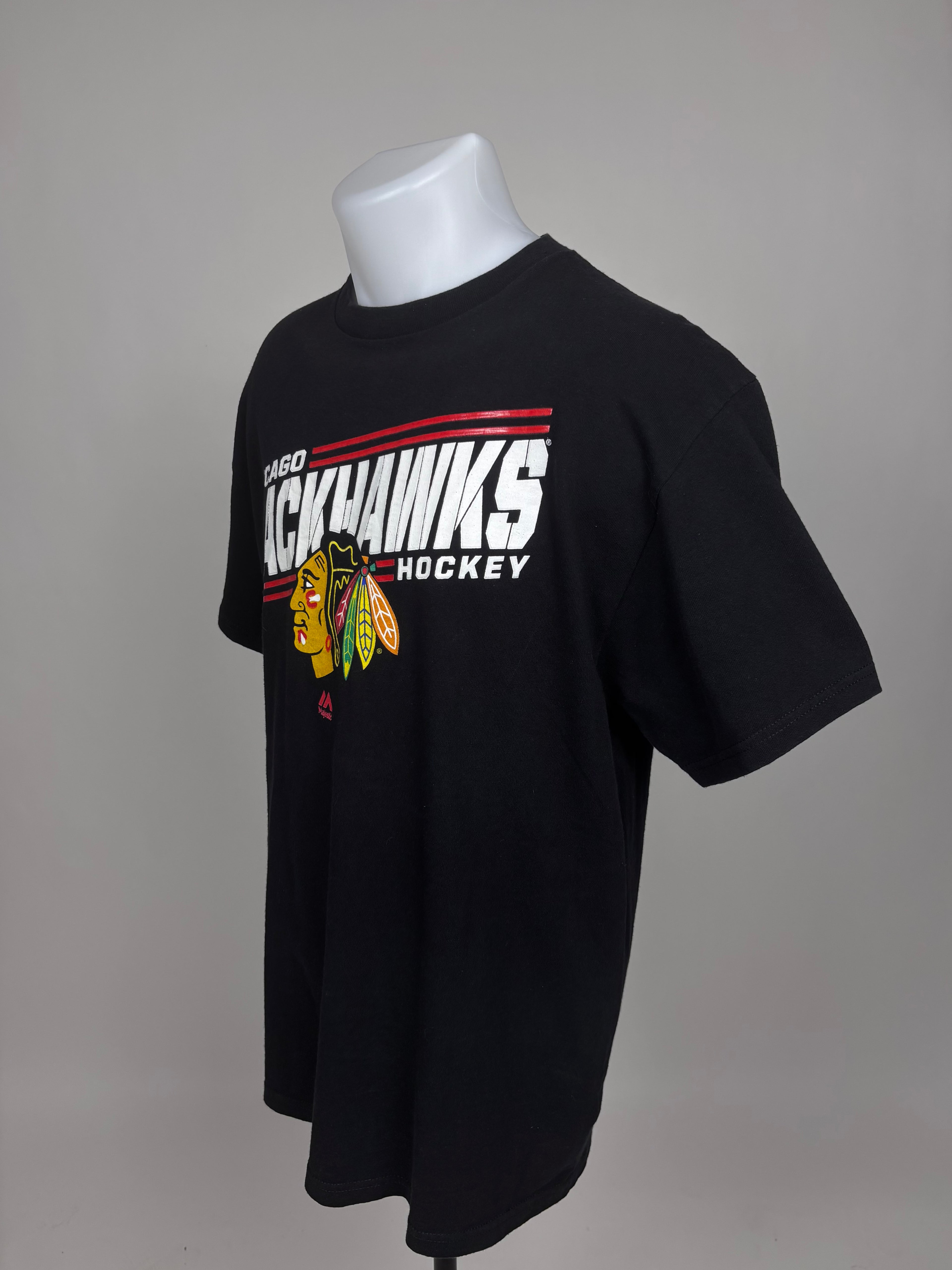 T-Shirt Vintage Chicago Blackhawks Majestic - Taglia L