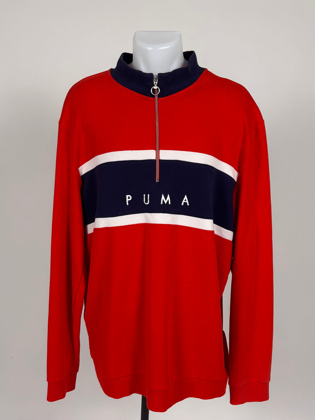 Felpa PUMA Rosso/Blu Scuro - Taglia XXL