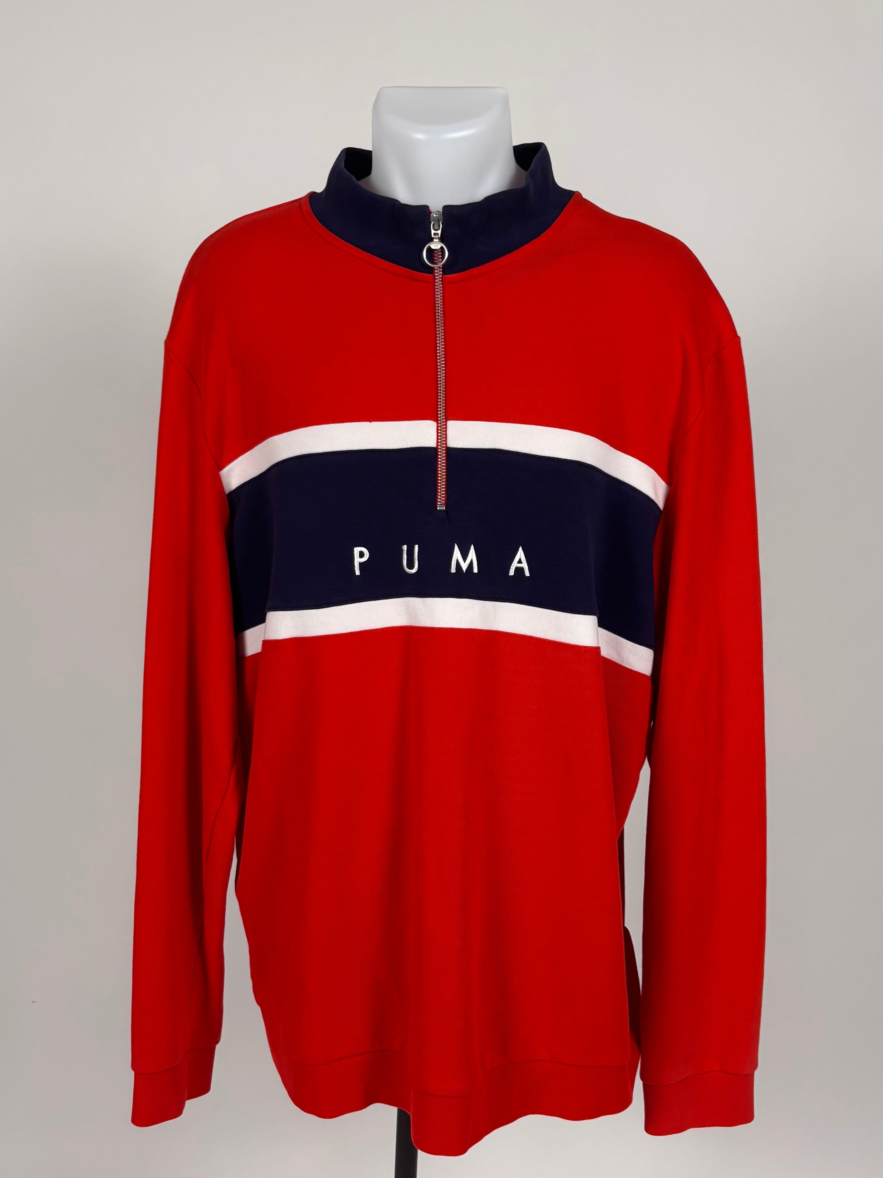 Felpa PUMA Rosso/Blu Scuro - Taglia XXL
