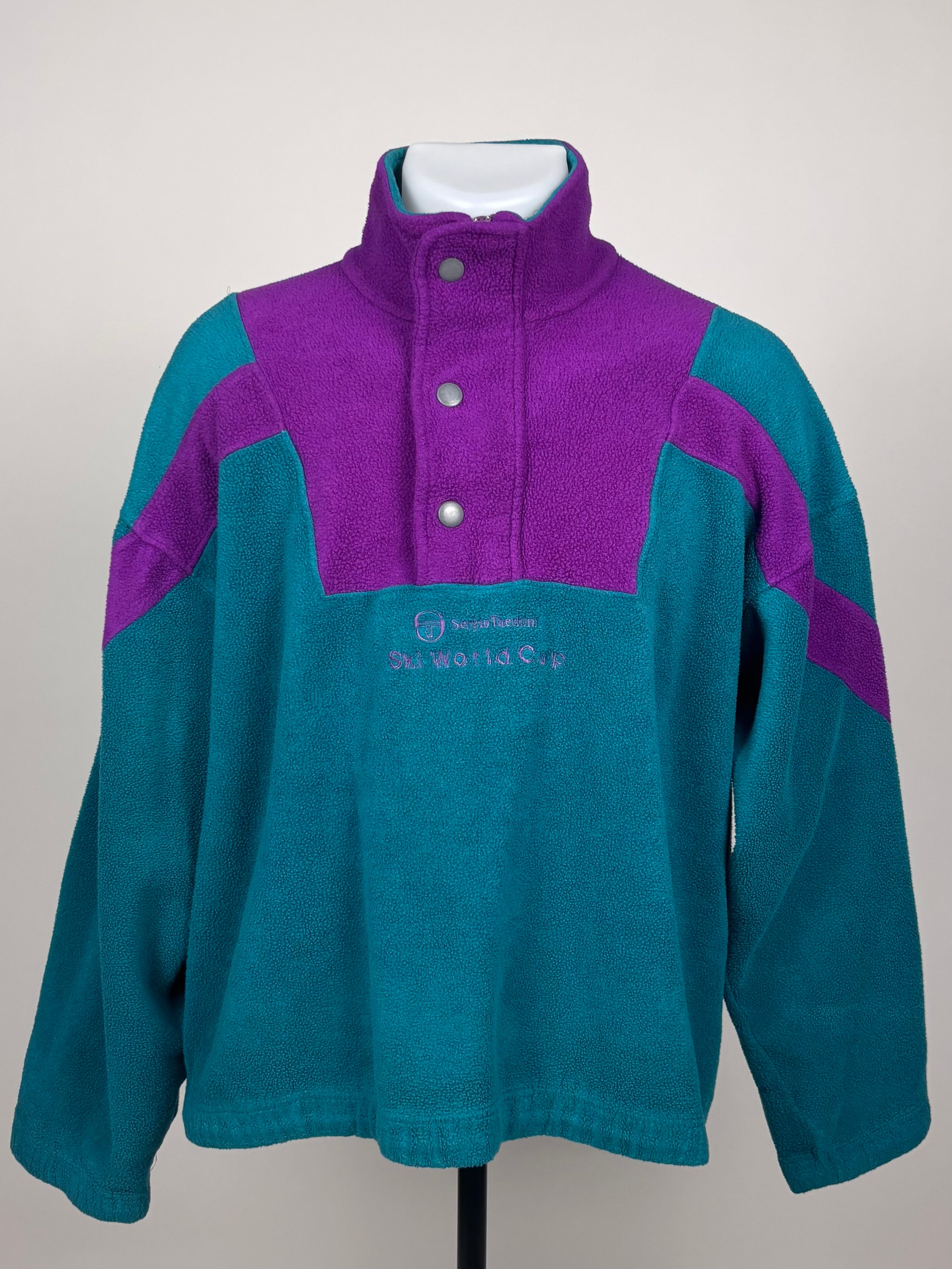 Fleece Vintage Sergio Tacchini anni '80/'90 – Made in Italy – Taglia XL