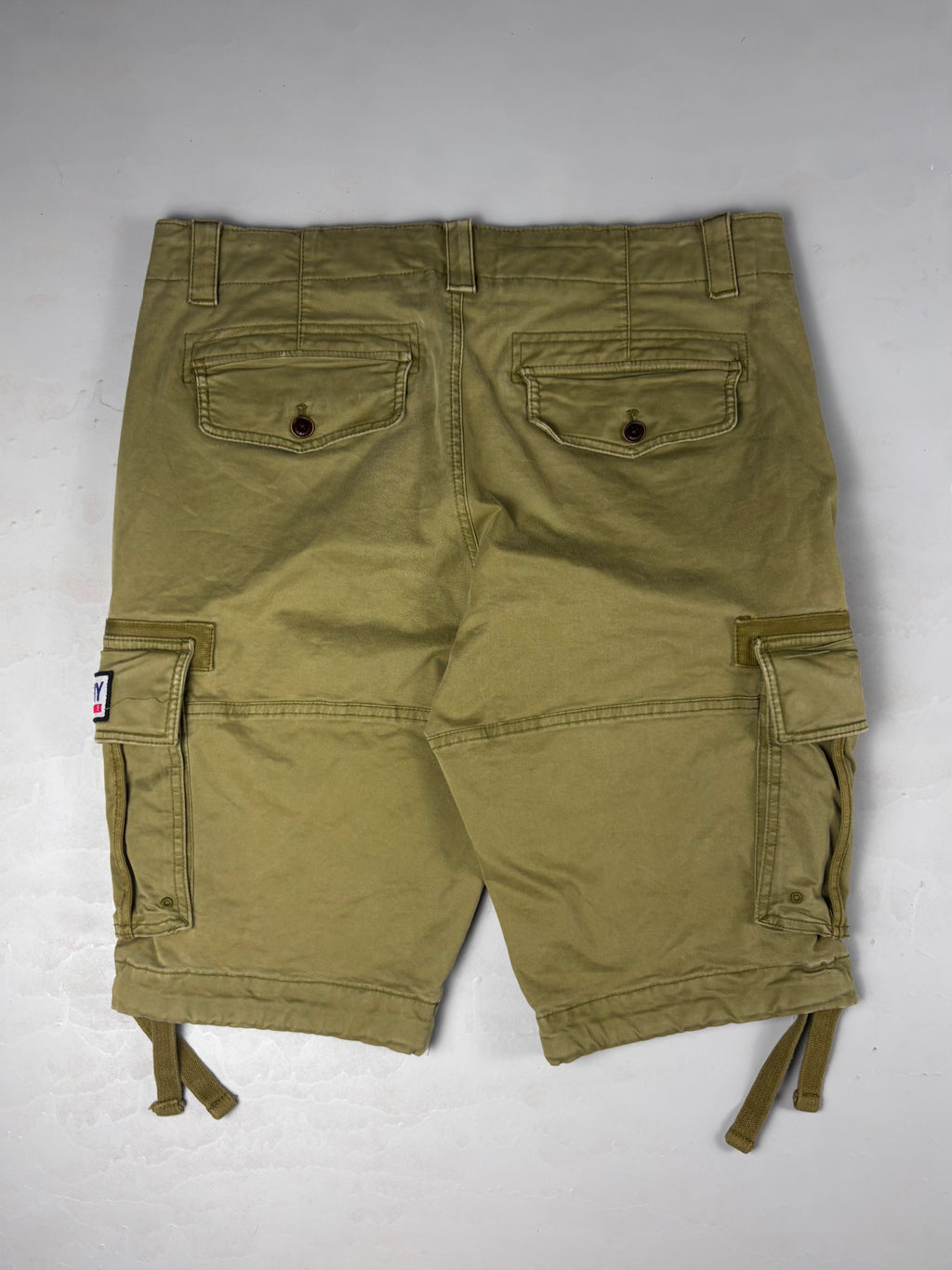 Shorts Cargo Tommy Hilfiger Vintage anni ‘90 verde militare - Taglia 34