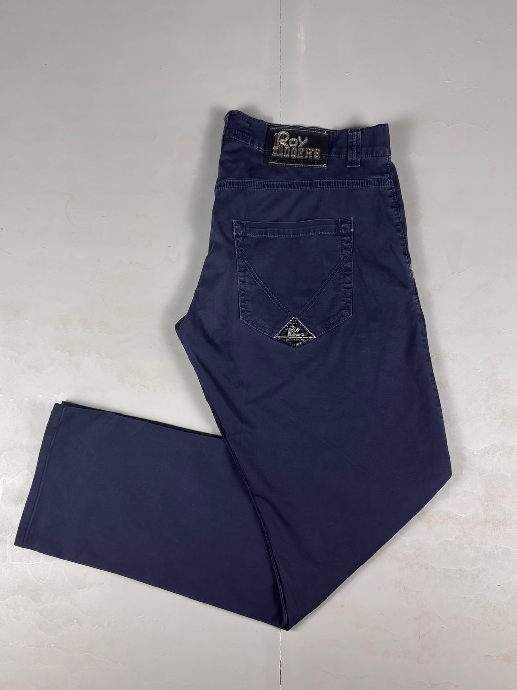 Pantaloni Chino Roy Roger's Blu Scuro - Taglia 40/54