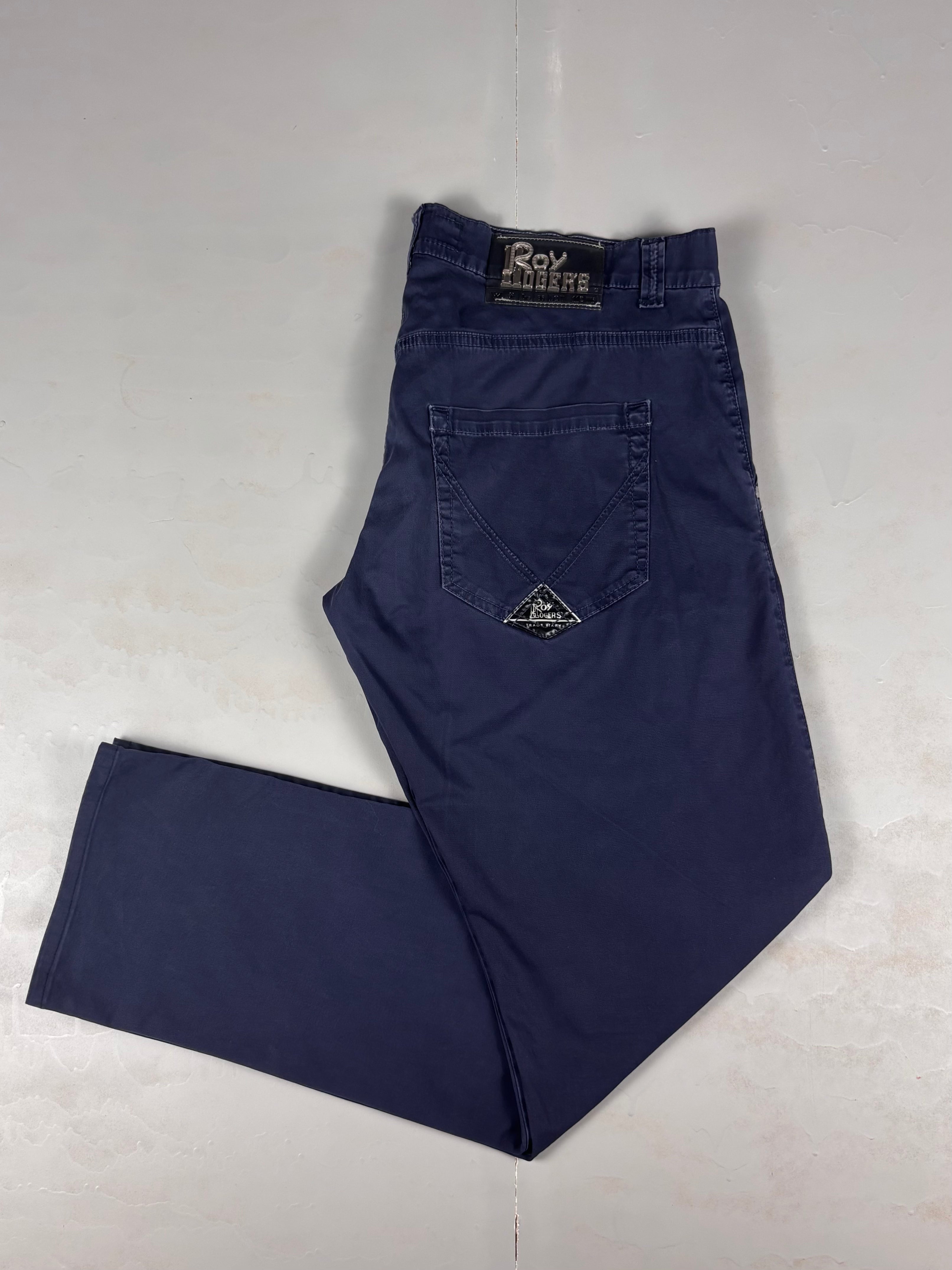 Pantaloni Chino Roy Roger's Blu Scuro - Taglia 40/54