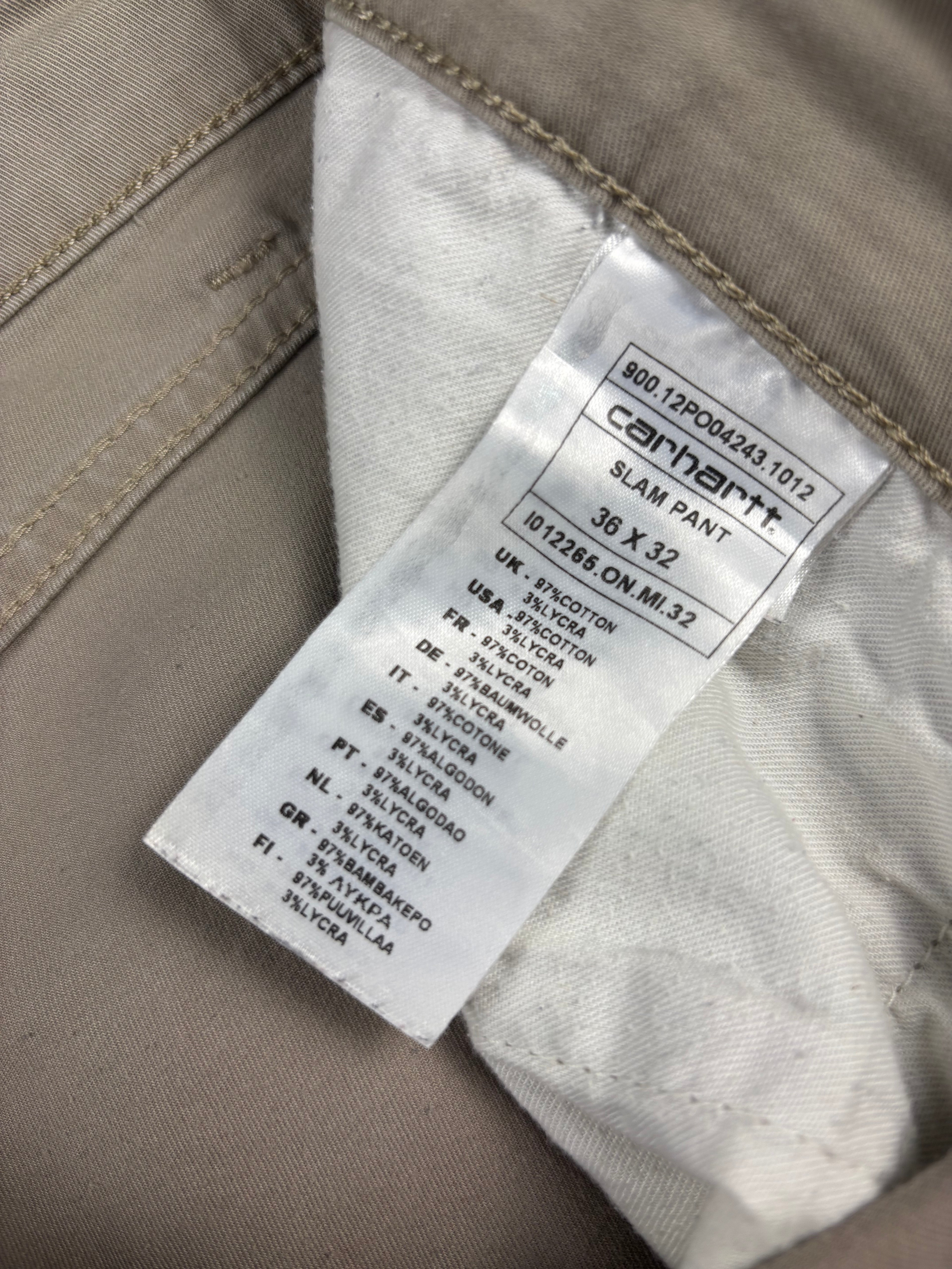 Pantaloni Chino Carhartt beige – Taglia W36 L32