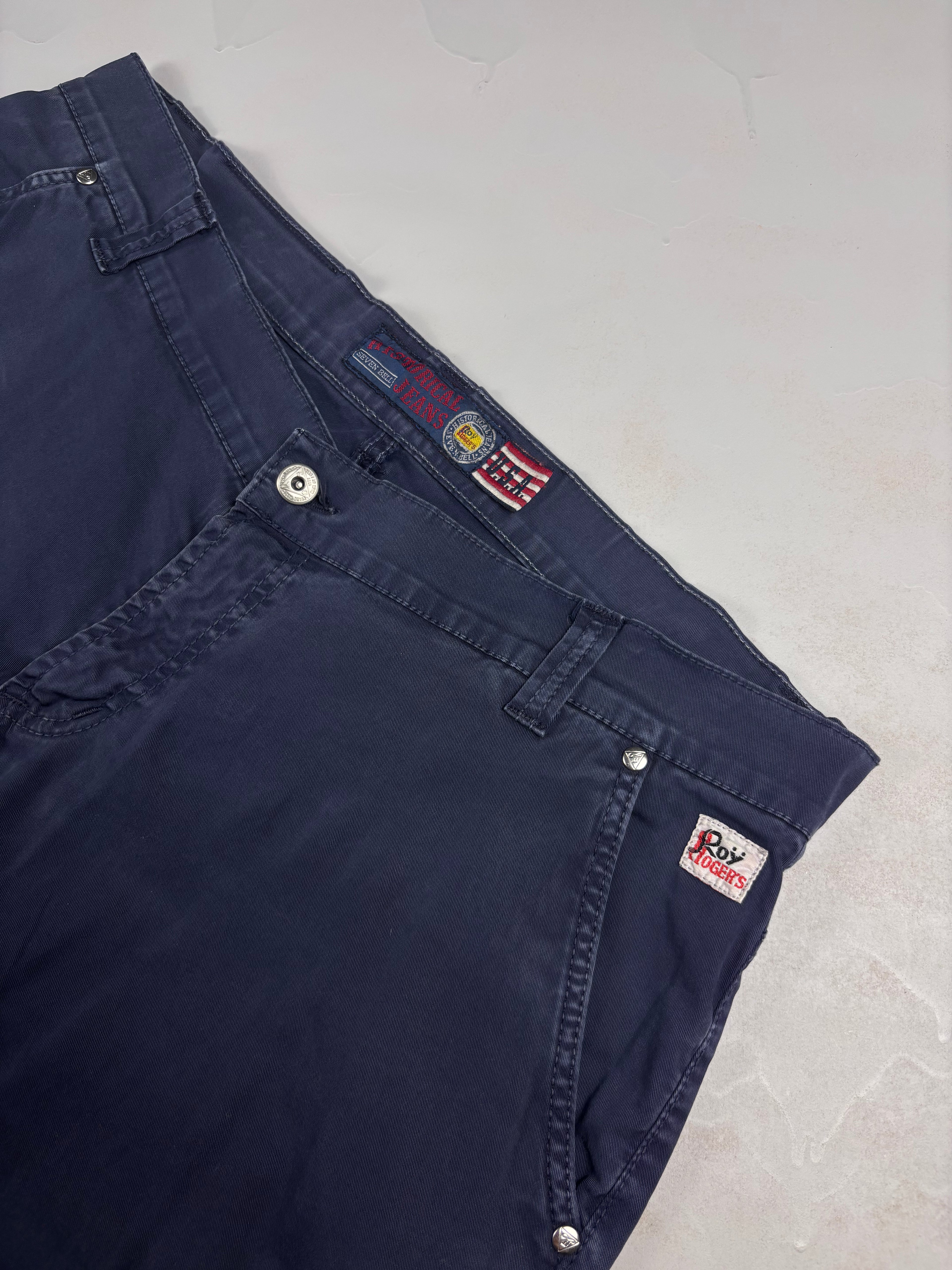 Pantaloni Chino Roy Roger's Blu Scuro - Taglia 40/54