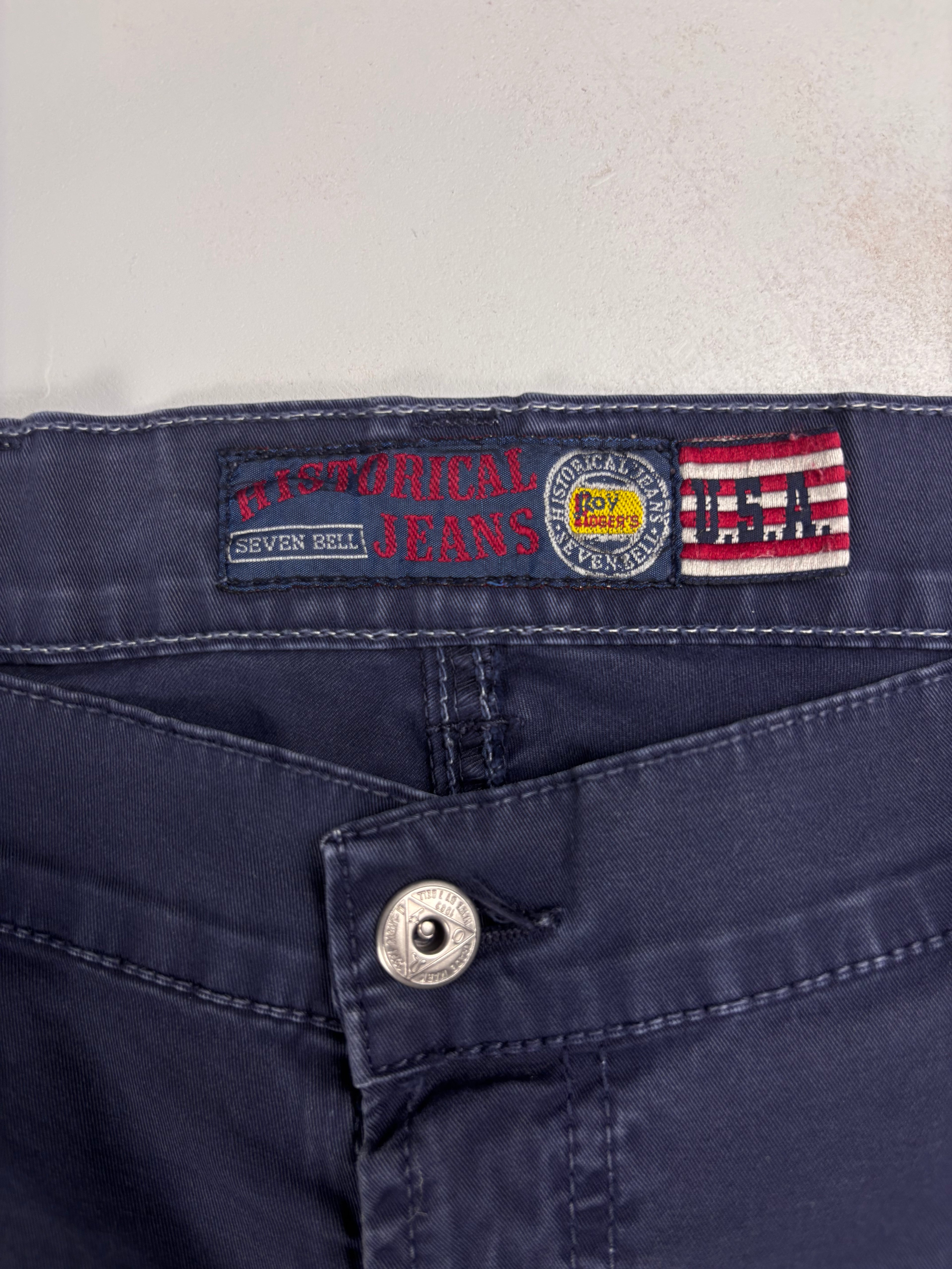 Pantaloni Chino Roy Roger's Blu Scuro - Taglia 40/54