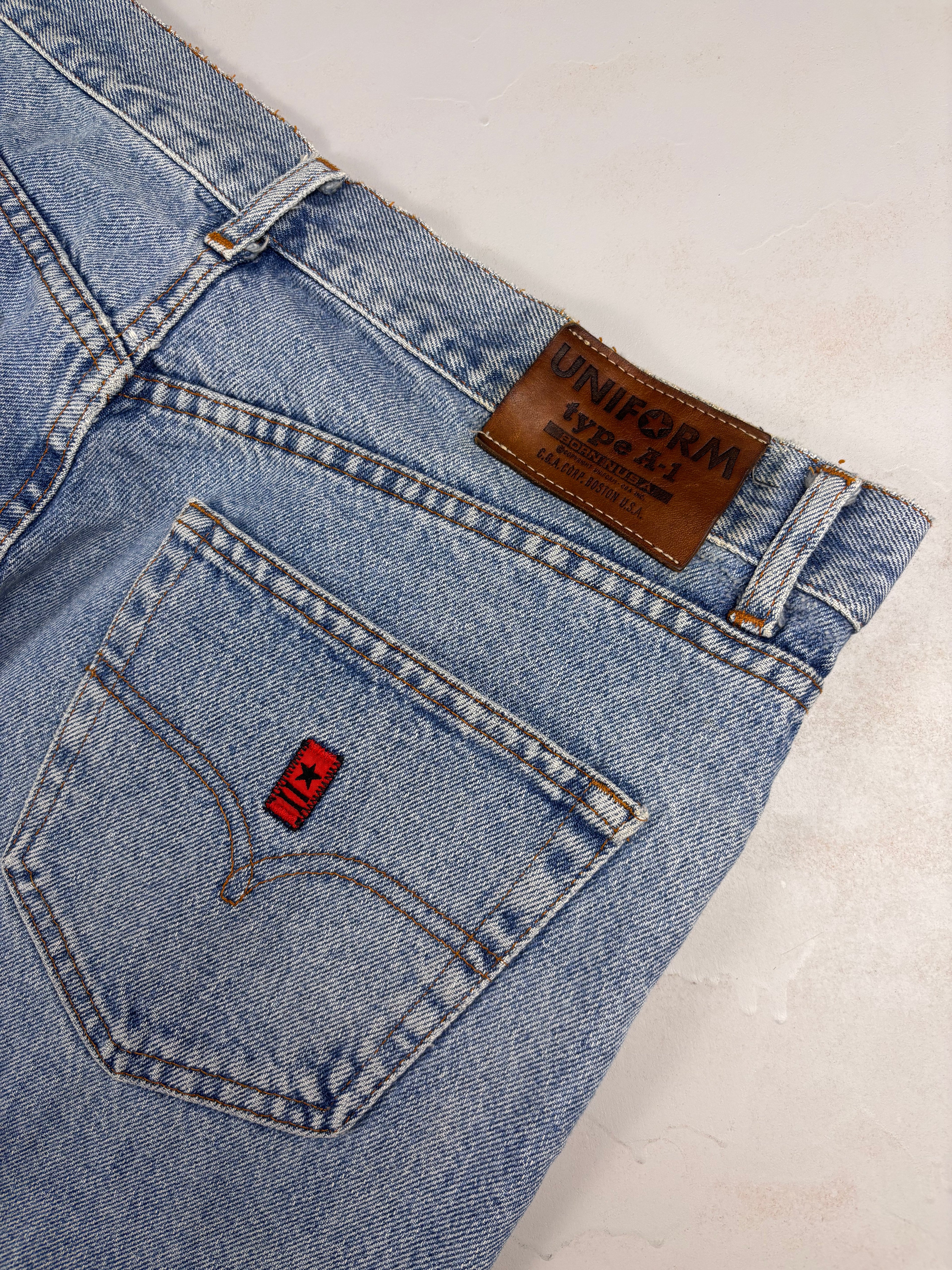 Jeans Vintage Uniform Type A-1 anni 90’ Made in Italy - Taglia 38